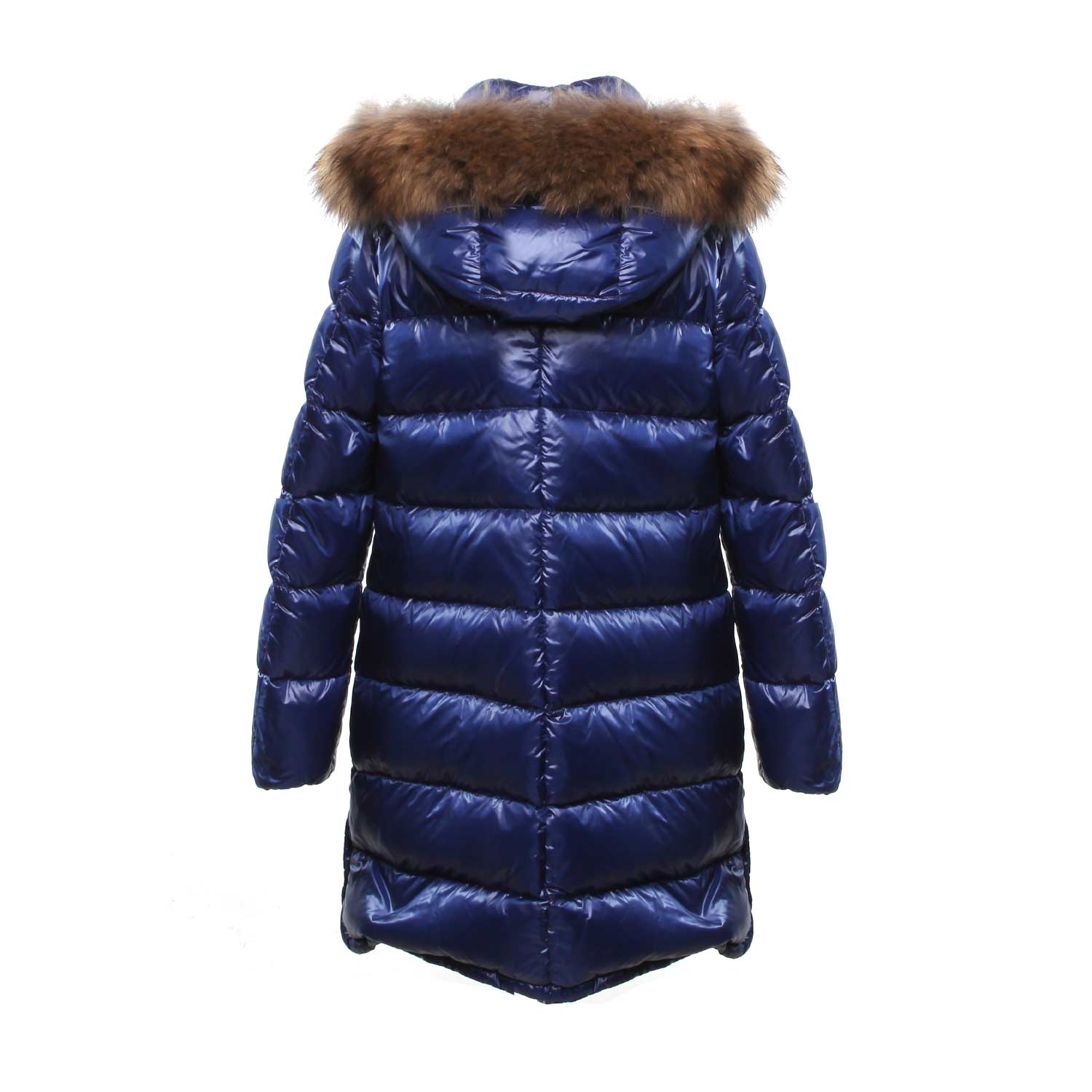 PIUMINO LUNGO BLU ROYAL BAMBINA E TEEN - annameglio.com abbigliamento moda