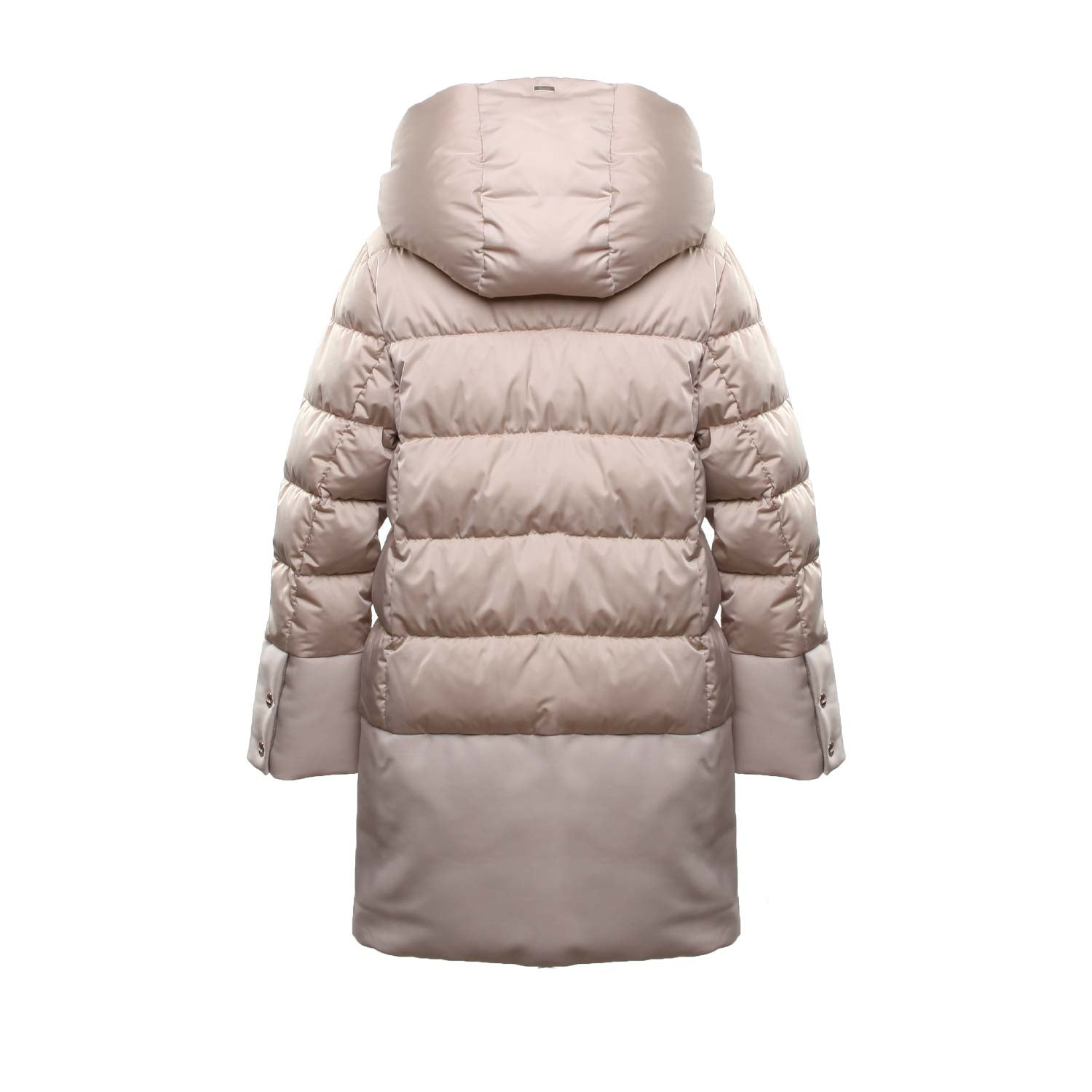 PIUMINO A-SHAPE IN RASO BEIGE BAMBINA E TEEN - annameglio.com abbigliamento moda