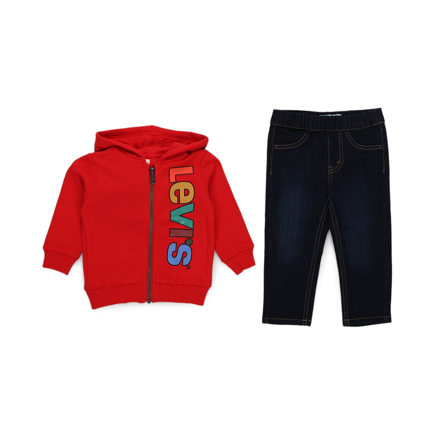 COMPLETO JEANS E FELPA BABY - annameglio.com abbigliamento moda