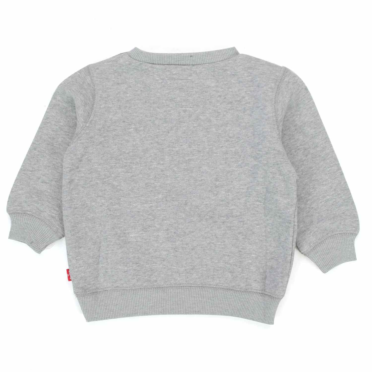 FELPA GRIGIA CON LOGO ROSSO BABY UNISEX - annameglio.com abbigliamento moda