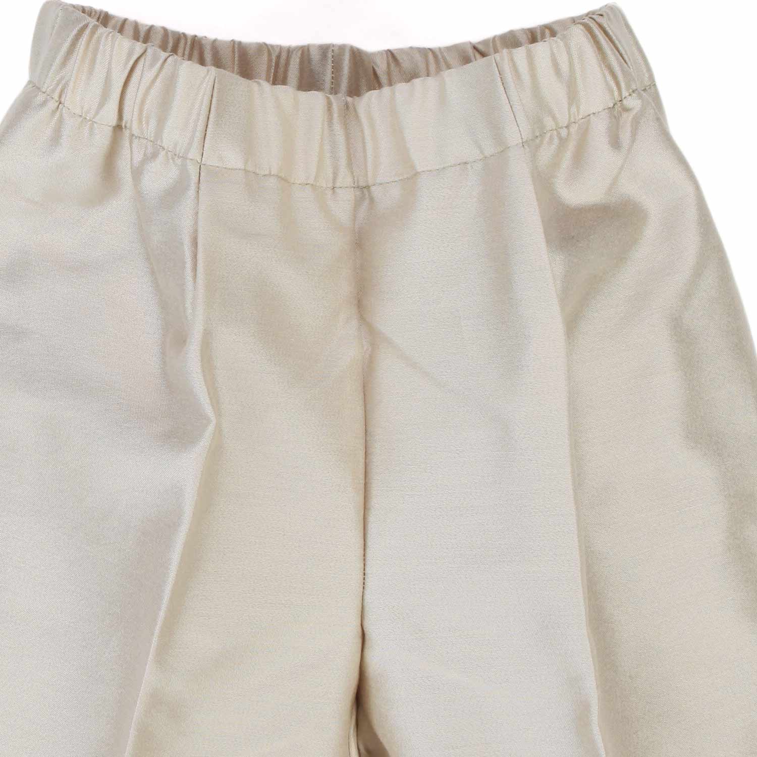 BERMUDA BEIGE IN SETA BIMBO E NEONATO - annameglio.com abbigliamento moda