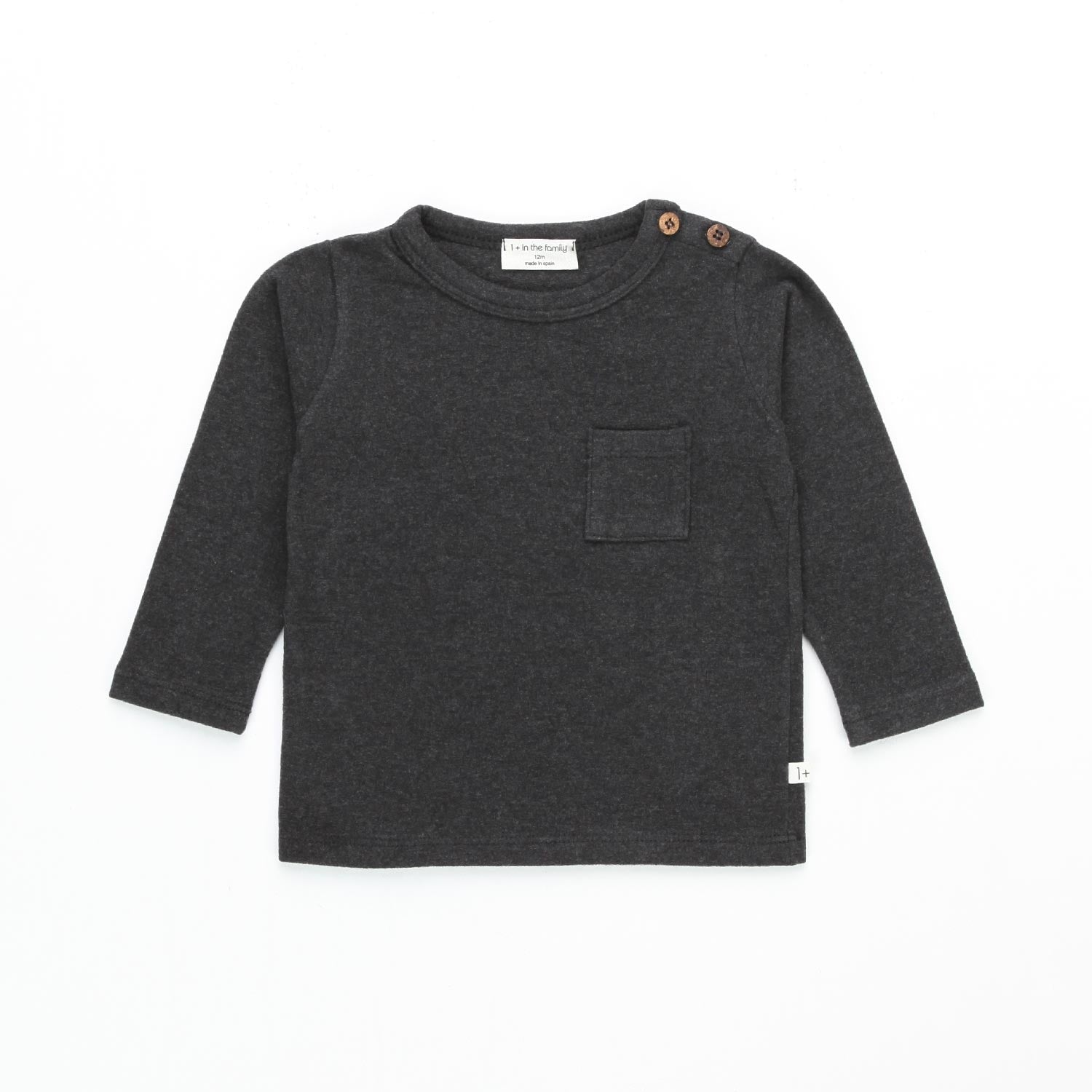 T-SHIRT ORIOL ANTRACITE BABY UNISEX - annameglio.com abbigliamento moda