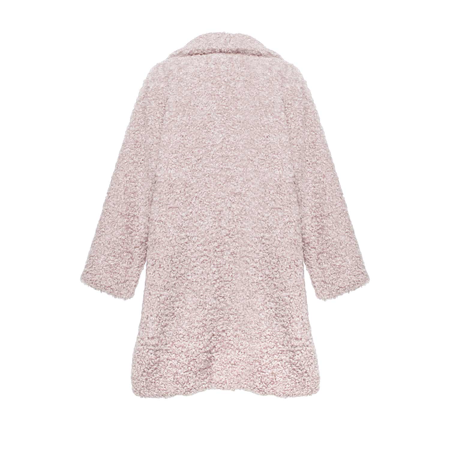 CAPPOTTO ROSA ECO-PELLICCIA GIRL - annameglio.com abbigliamento moda