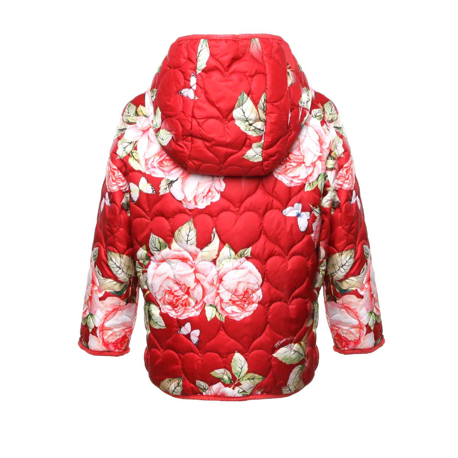 GIUBBOTTO ROSSO A FIORI BAMBINA - annameglio.com abbigliamento moda