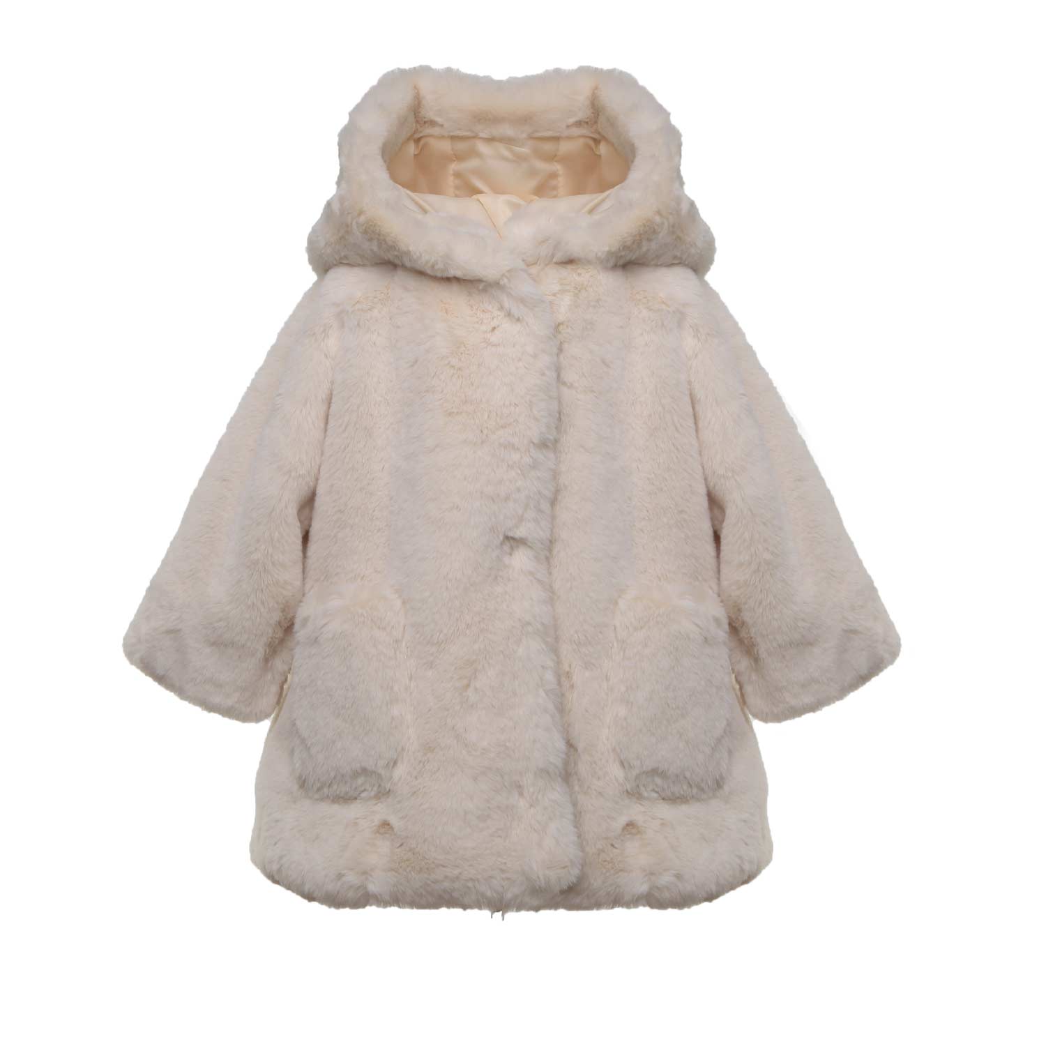 CAPPOTTO BIMBA IN ECO-PELLICCIA - annameglio.com abbigliamento moda