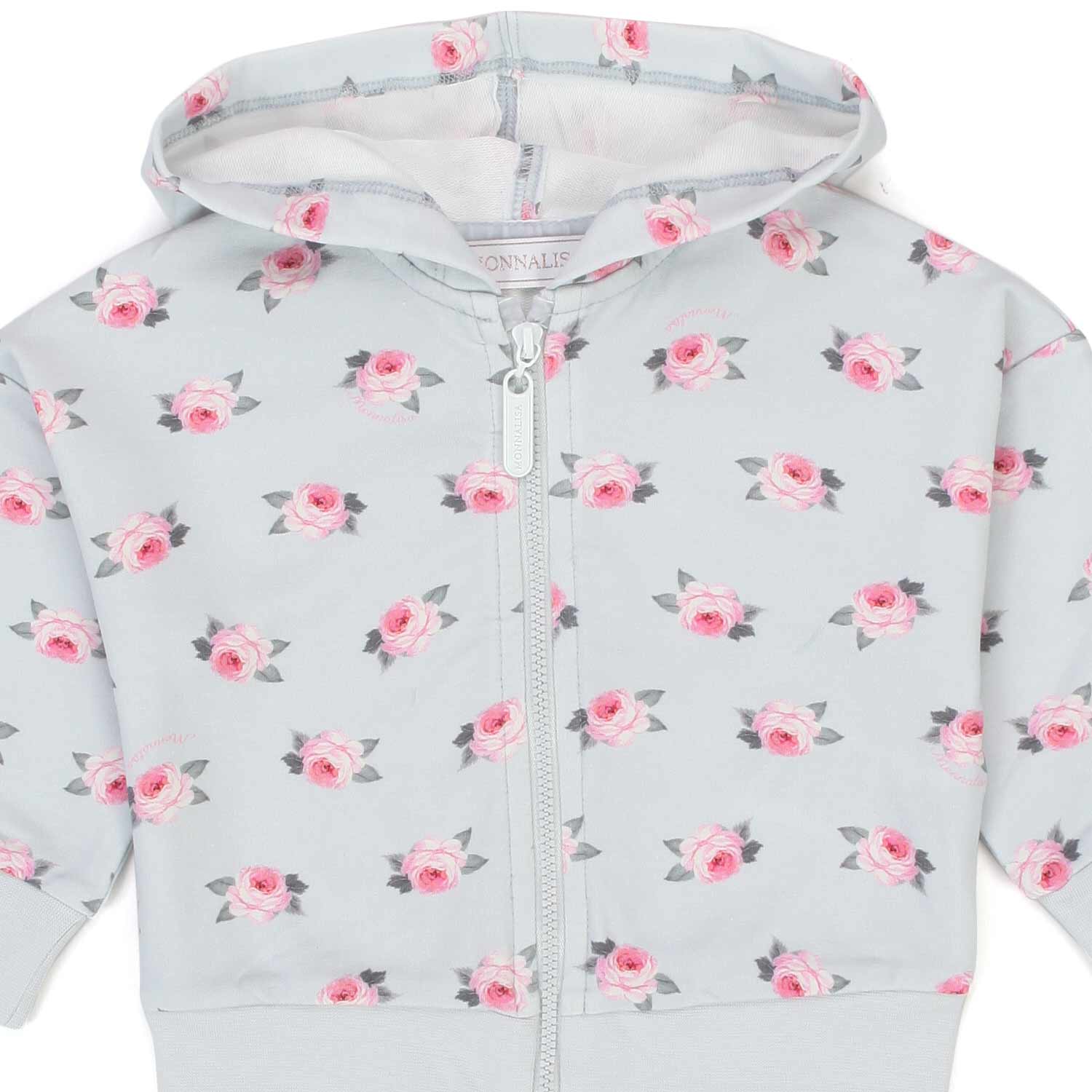 FELPA CELESTE CON ZIP BIMBA - annameglio.com abbigliamento moda
