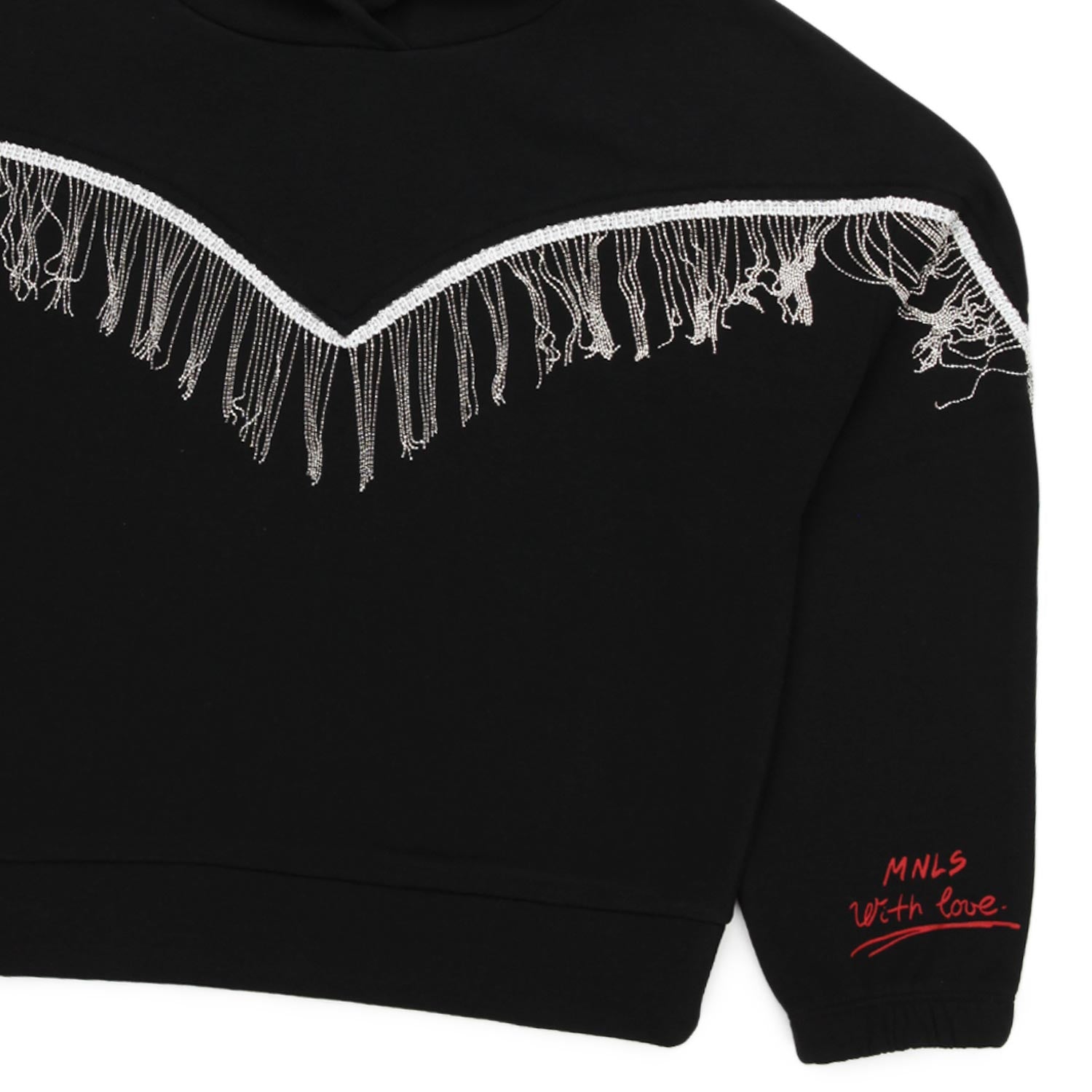 FELPA CON FRANGE TEENAGER - annameglio.com abbigliamento moda