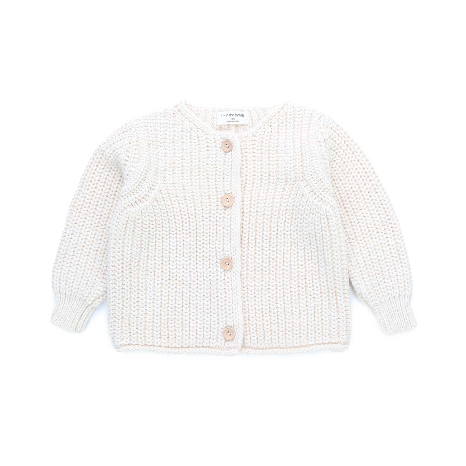 CARDIGAN REA BEIGE BABY UNISEX - annameglio.com abbigliamento moda