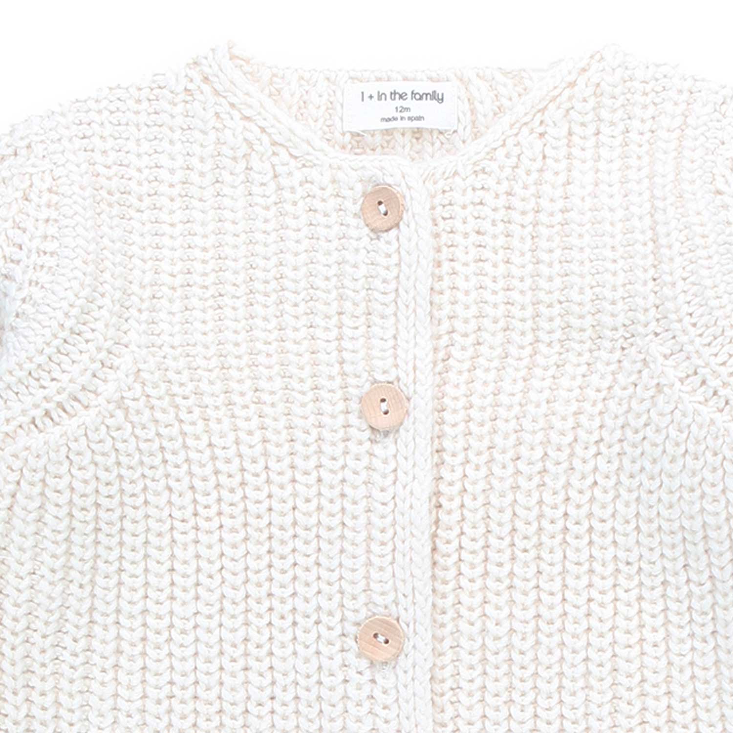 CARDIGAN REA BEIGE BABY UNISEX - annameglio.com abbigliamento moda
