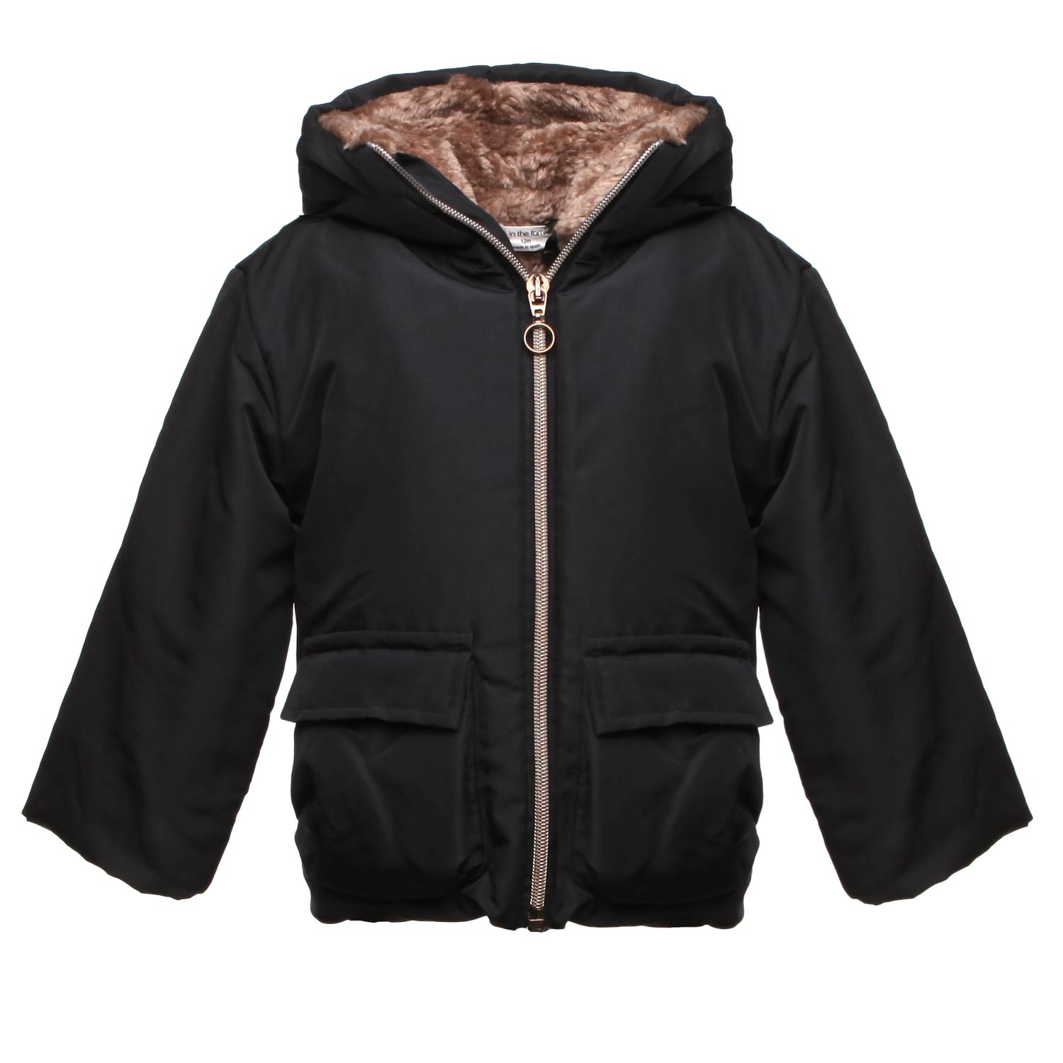 GIUBBOTTO JACK NERO E BEIGE BABY UNISEX - annameglio.com abbigliamento moda