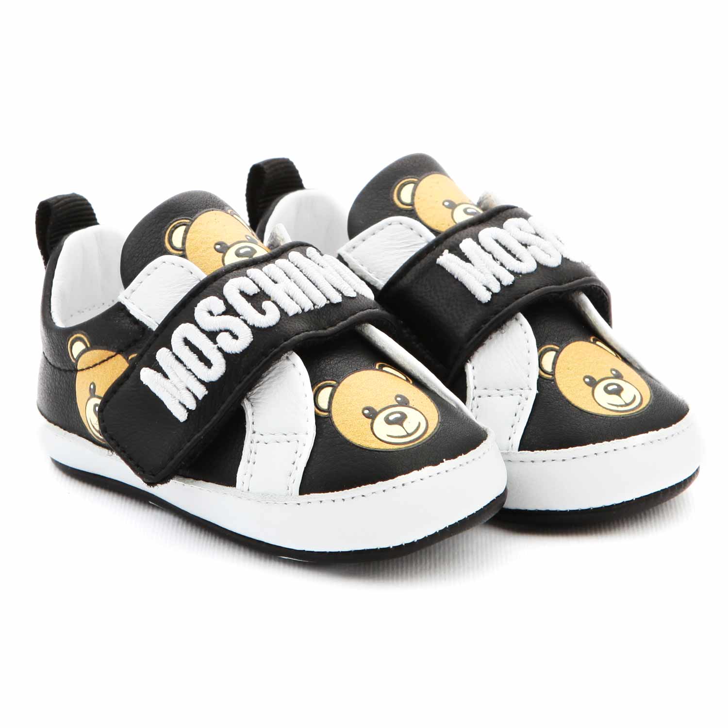SNEAKER TEDDY BEAR NERA E BIANCA BABY UNISEX - annameglio.com abbigliamento moda