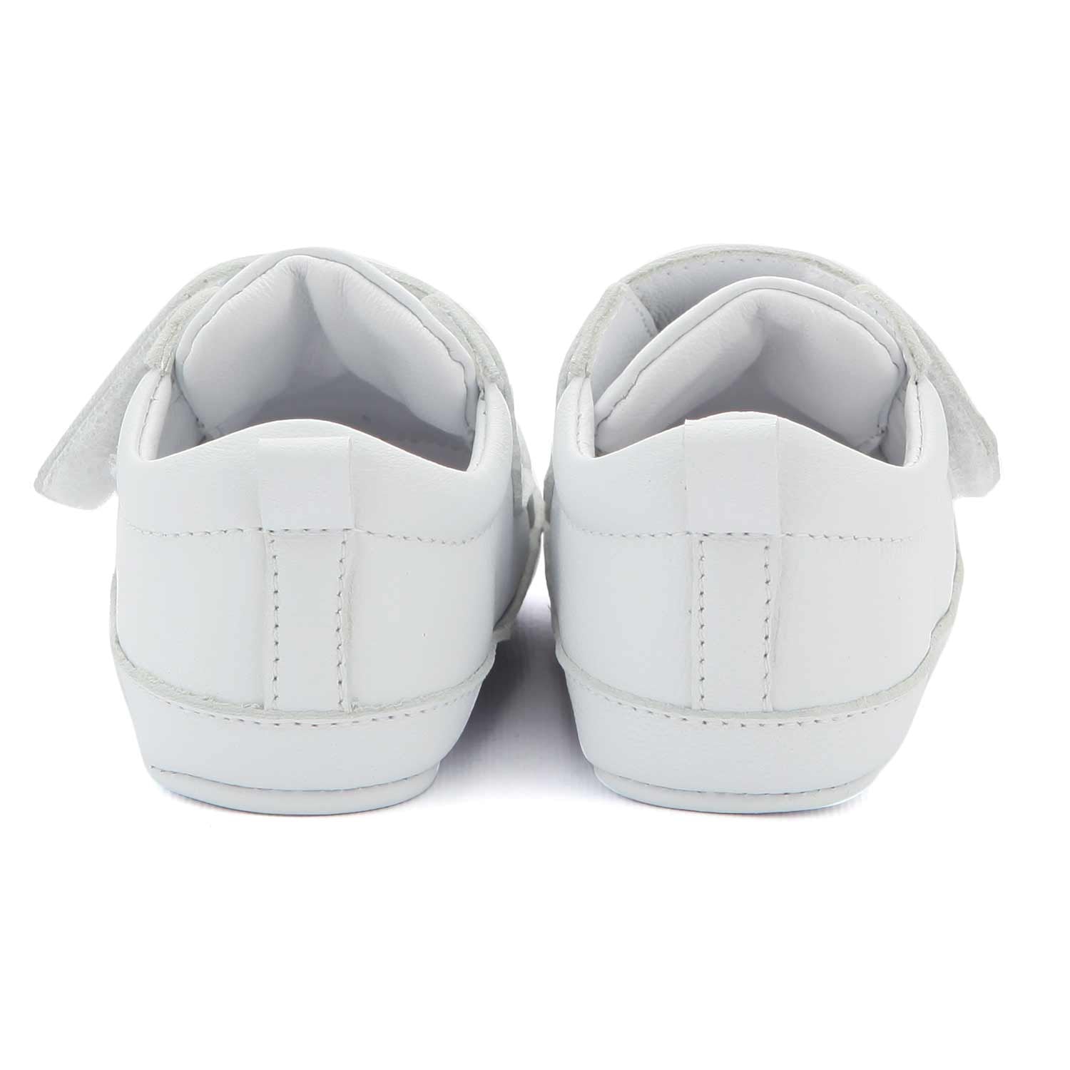 MINI SNEAKER ICON IN PELLE BIANCA BEBÈ UNISEX - annameglio.com abbigliamento moda