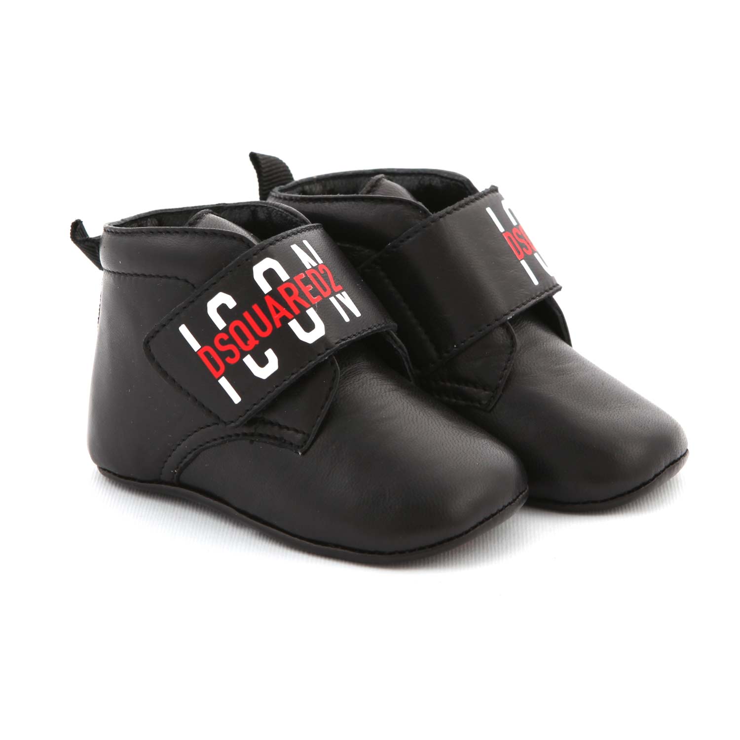 MINI SCARPONCINO IN PELLE NERA BEBÈ - annameglio.com abbigliamento moda