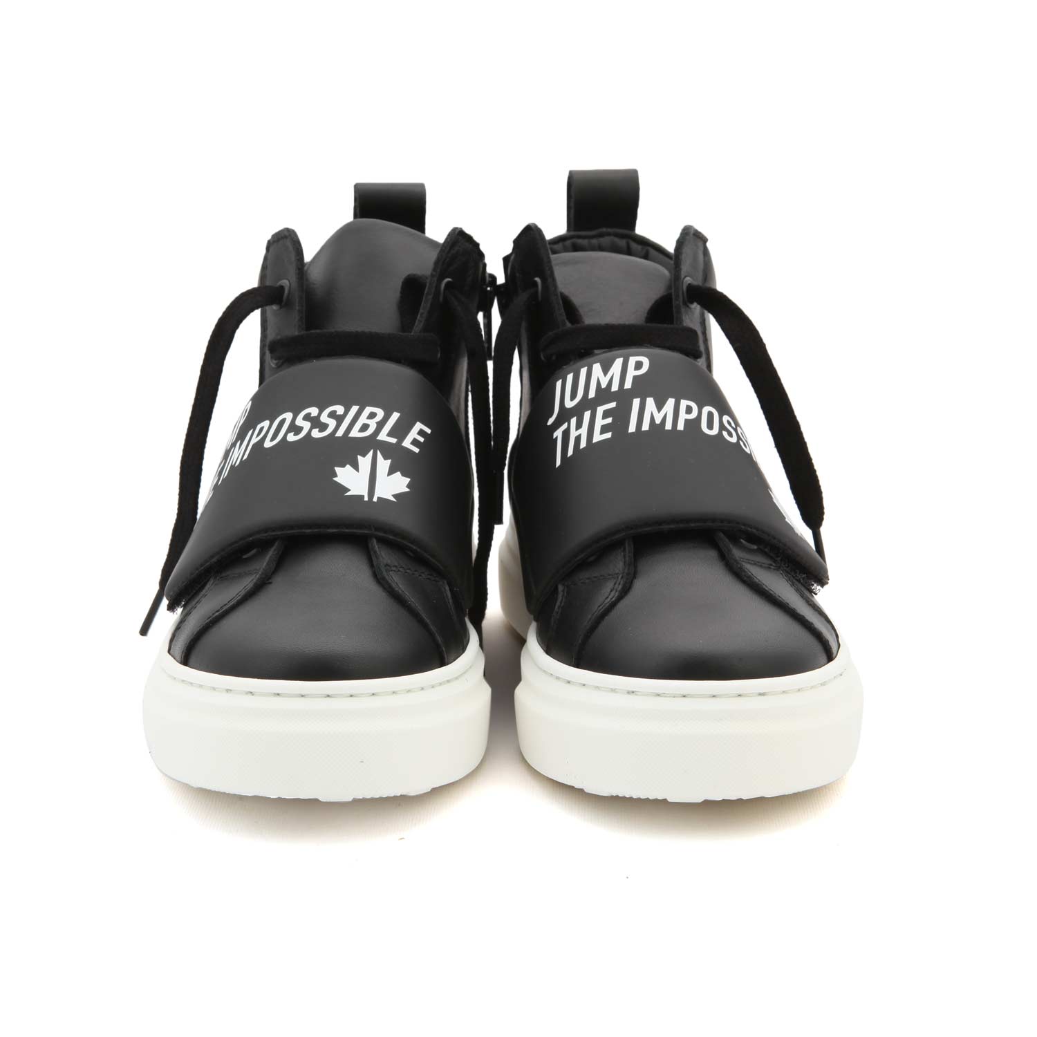 SNEAKER ALTA NERA E BIANCA TEENAGER - annameglio.com abbigliamento moda