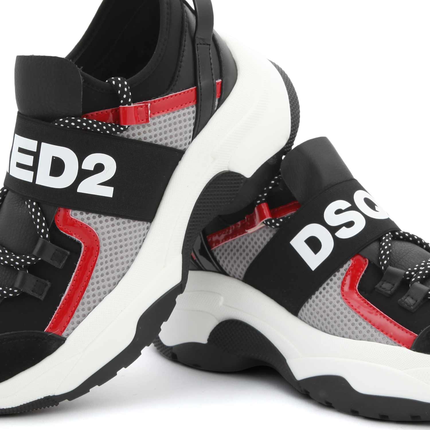 SNEAKER D2K NERA GRIGIA E BIANCA TEENAGER - annameglio.com abbigliamento moda