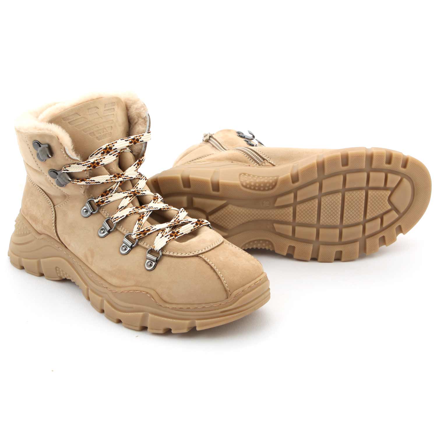 SCARPONCINI UNISEX IN NUBUCK BEIGE TEENAGER - annameglio.com abbigliamento moda
