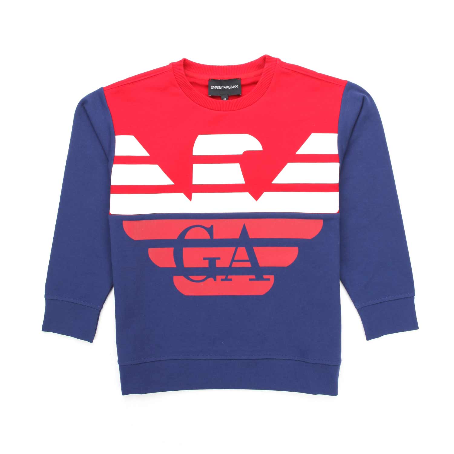 FELPA UNISEX BLU COLONIALE E ROSSA BAMBINO E TEEN - annameglio.com abbigliamento moda