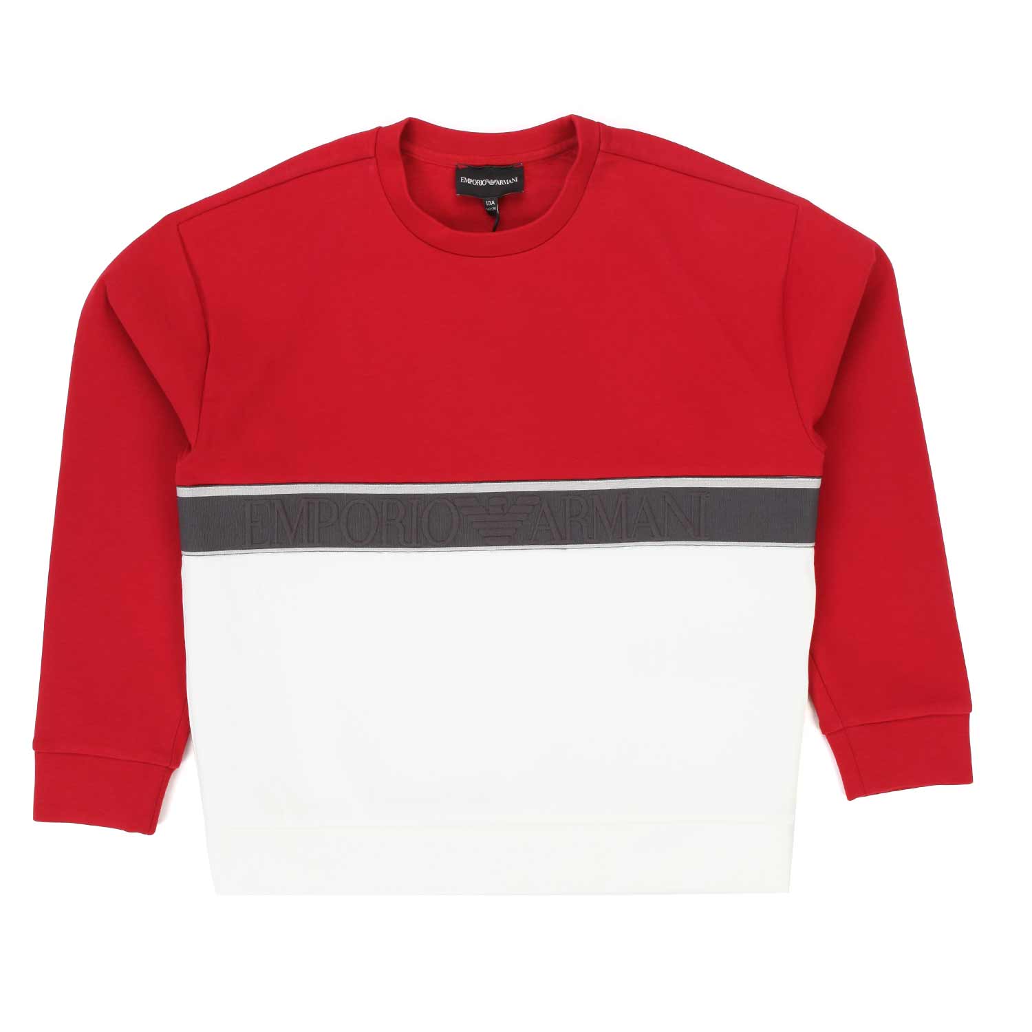 FELPA ROSSA E BIANCA BAMBINO E TEENAGER - annameglio.com abbigliamento moda