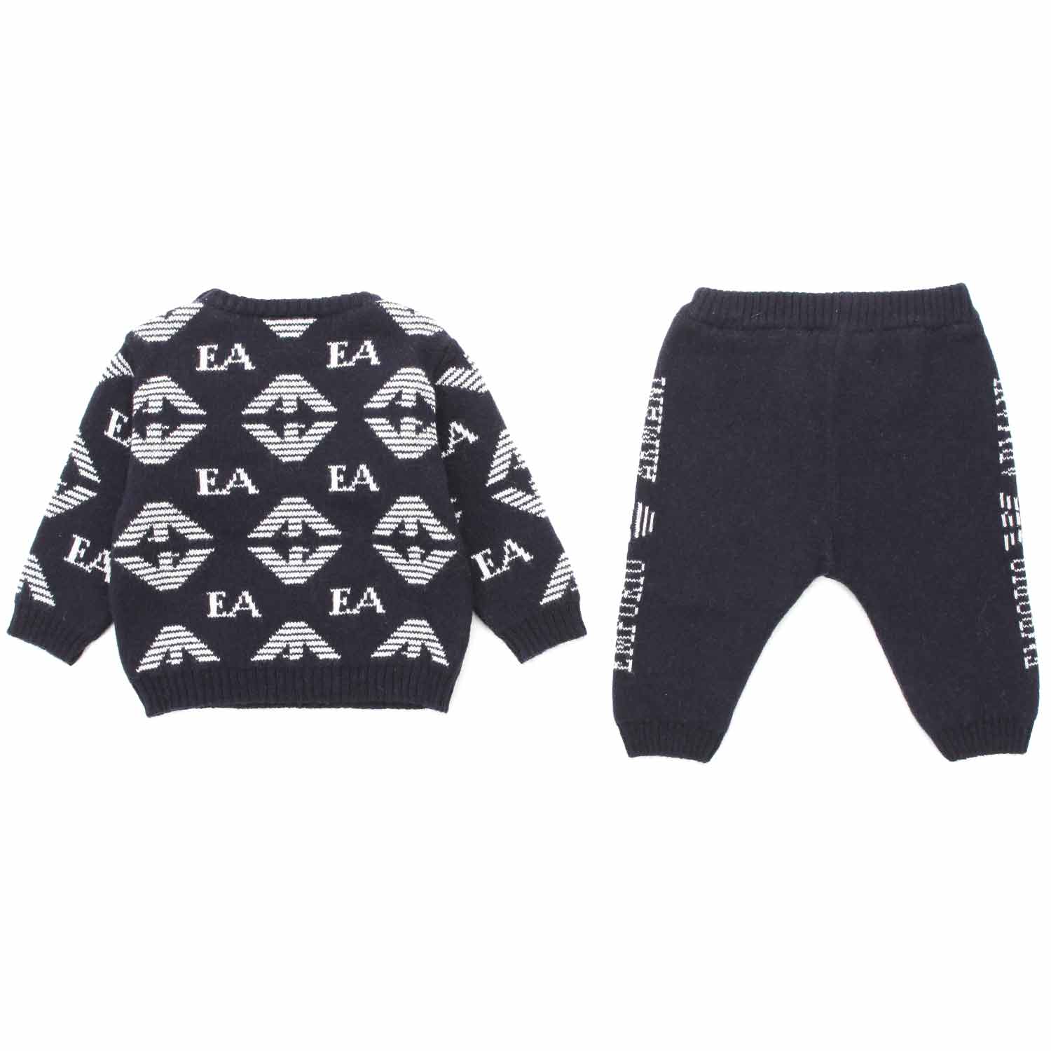 COMPLETO BLU LOGO NEONATO - annameglio.com abbigliamento moda