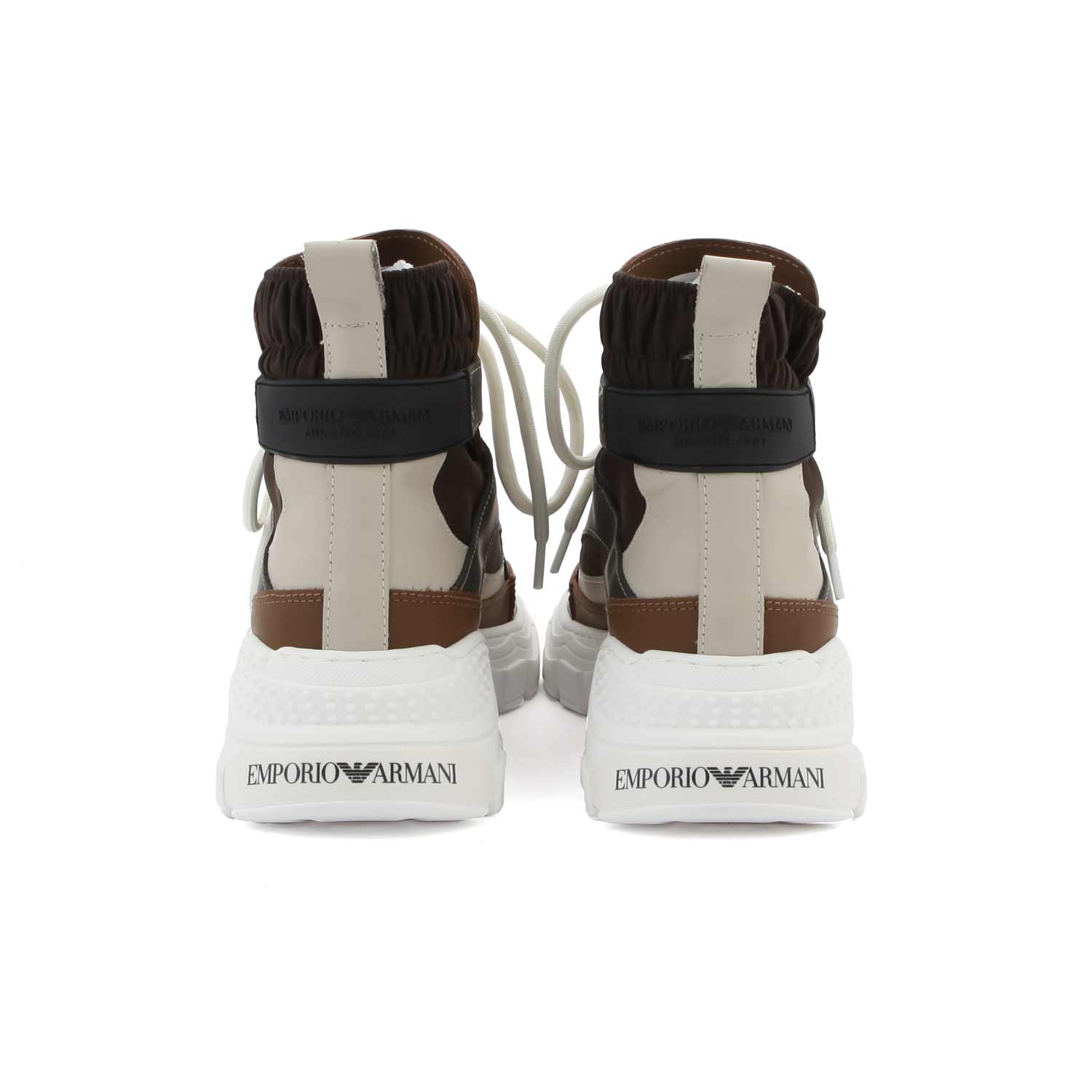 SNEAKER CHUNKY HIGH-TOP MARRONE-BEIGE TEENAGER - annameglio.com abbigliamento moda