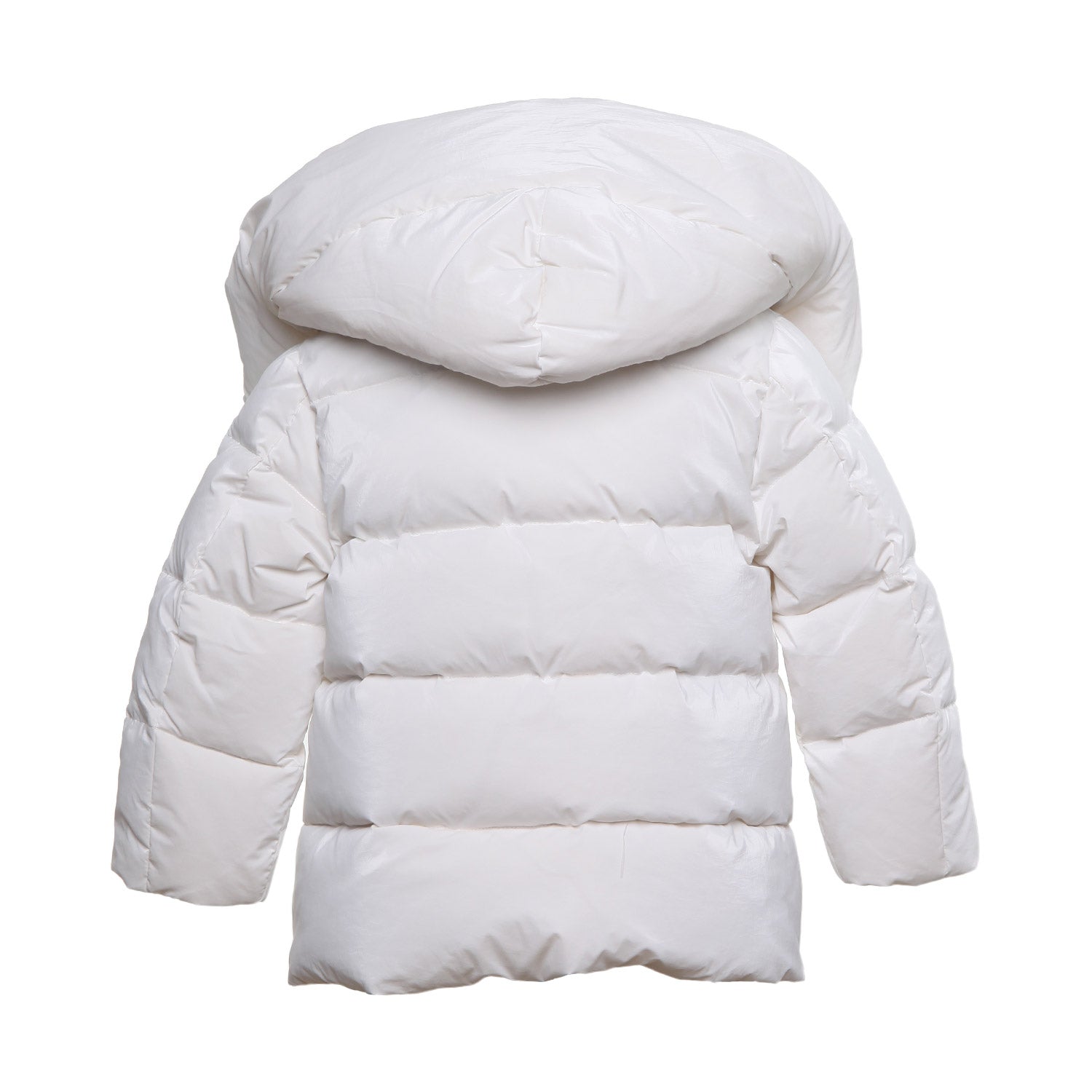 PIUMINO BIANCO CON CAPPUCCIO BIMBA - annameglio.com abbigliamento moda