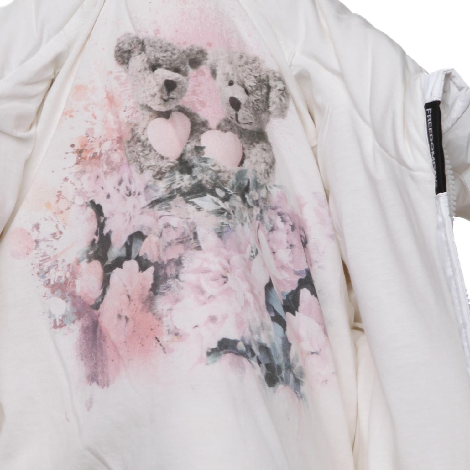 PIUMINO BIANCO CON CAPPUCCIO BIMBA - annameglio.com abbigliamento moda