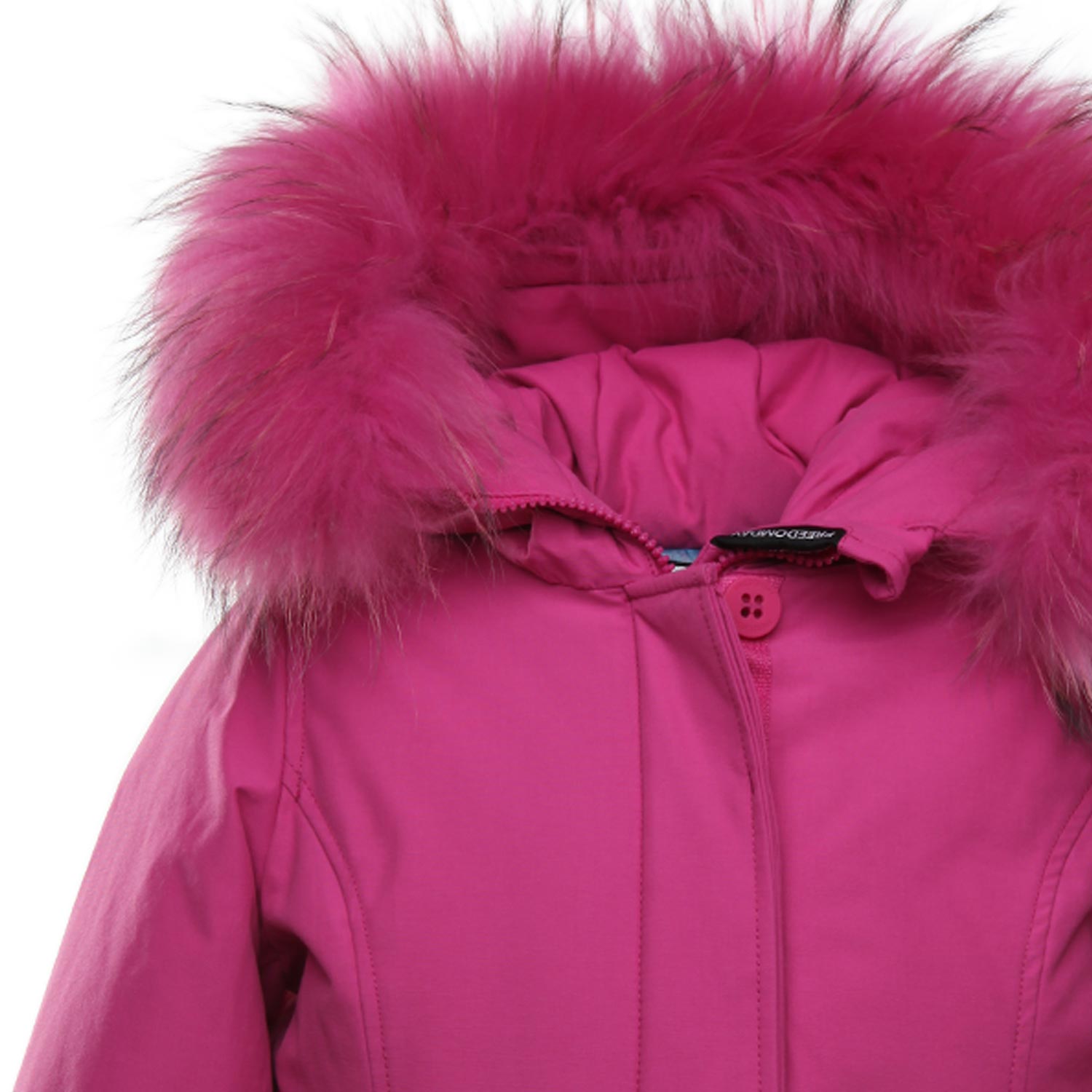PARKA FUCSIA CON PELLICCIA BAMBINA E RAGAZZA - annameglio.com abbigliamento moda