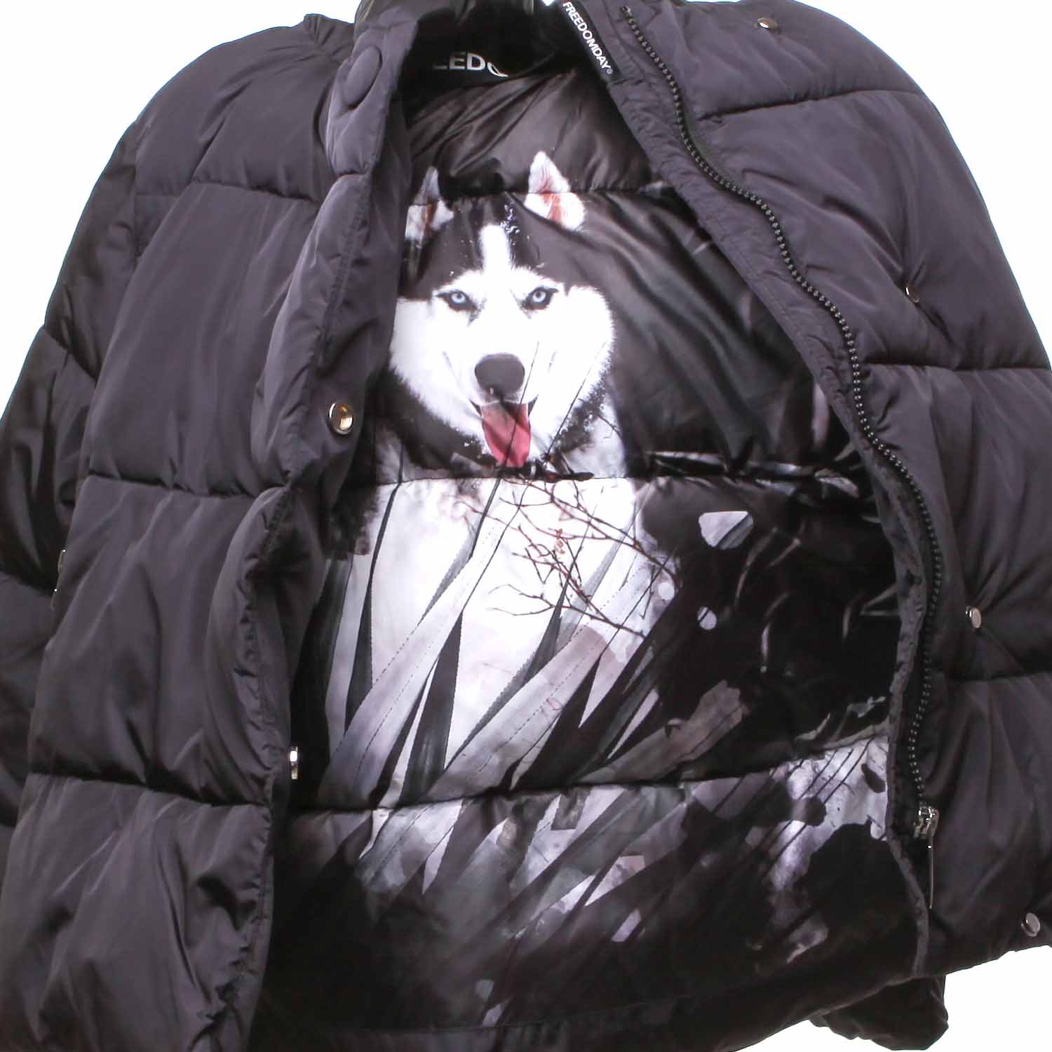 PIUMINO NERO BAMBINA E GIRL - annameglio.com abbigliamento moda