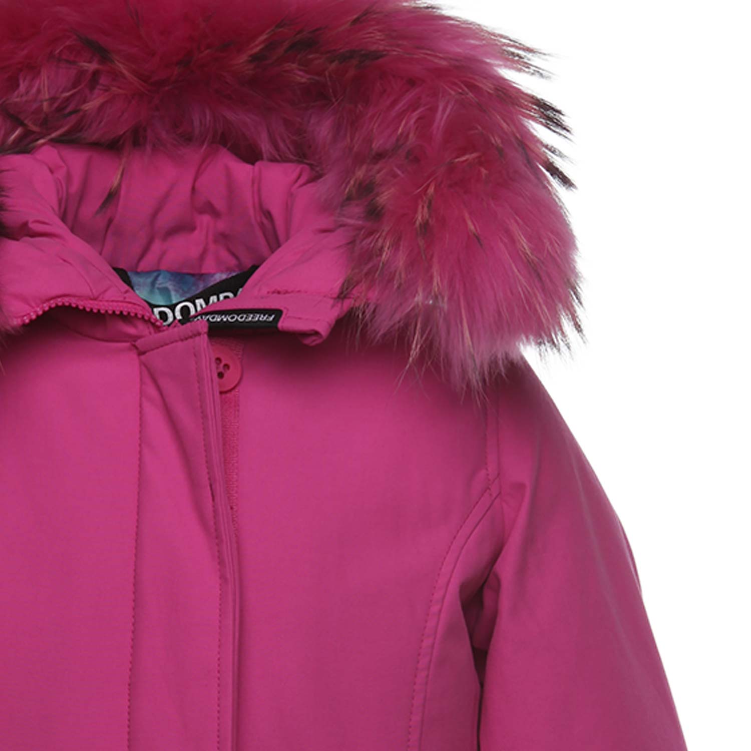 PARKA FUCSIA CON PELLICCIA BAMBINA E TEEN - annameglio.com abbigliamento moda