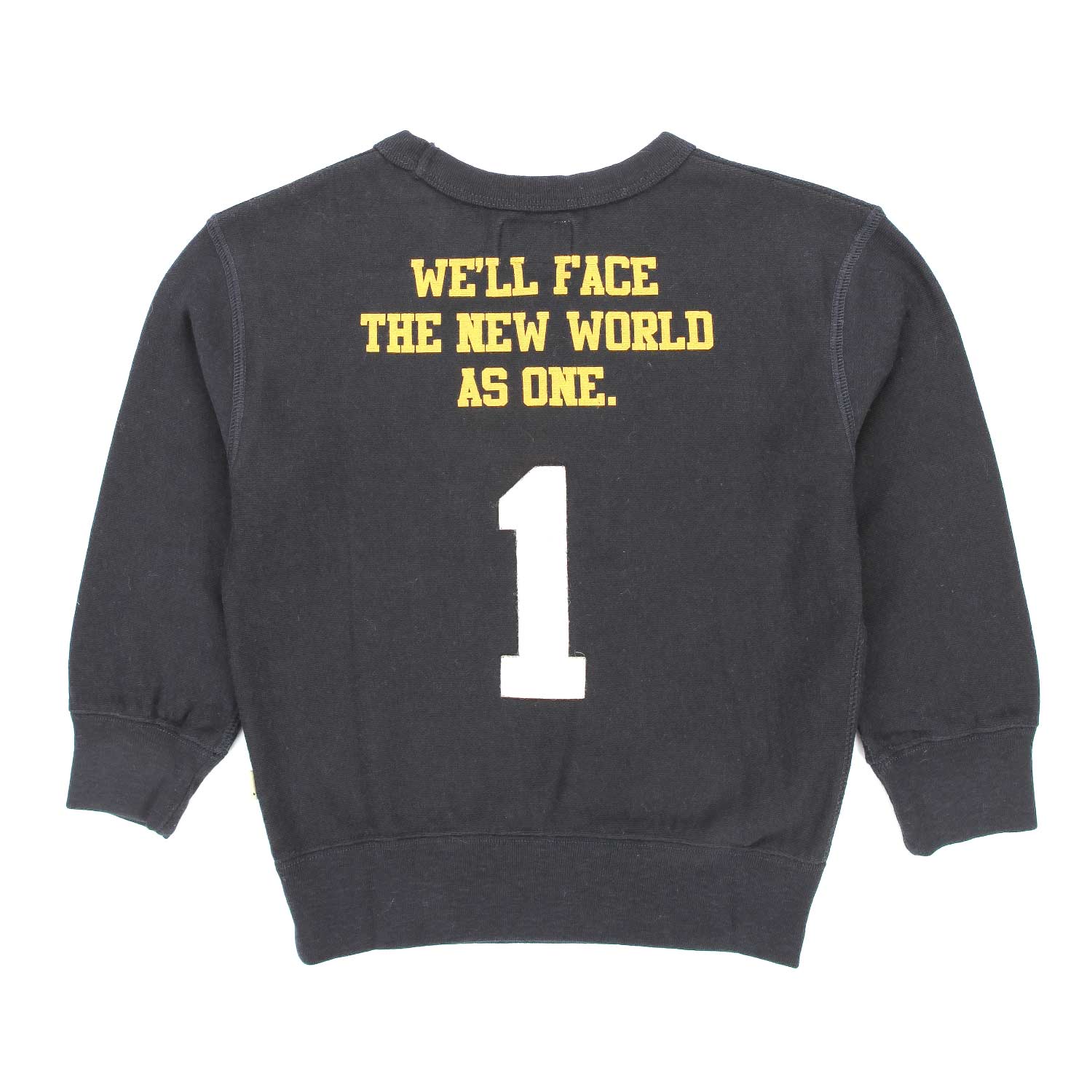 FELPA UNISEX NERA CON STAMPE BAMBINO E TEENAGER - annameglio.com abbigliamento moda