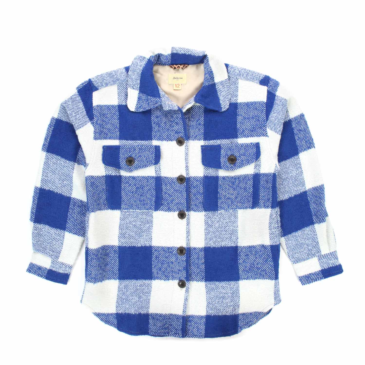 CAMICIA BIANCA E BLU A QUADRI BAMBINA E TEENAGER - annameglio.com abbigliamento moda