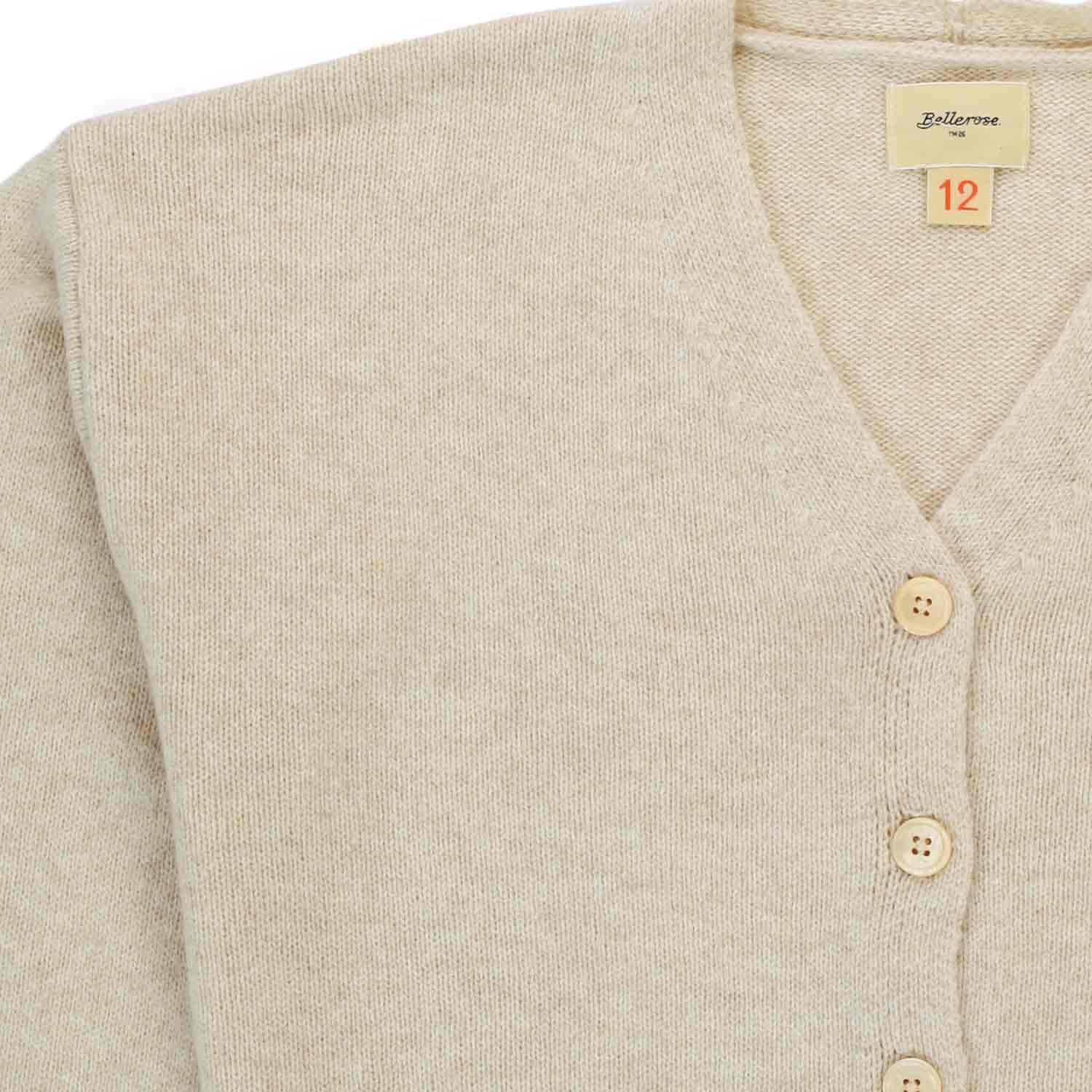 CARDIGAN DI LANA BEIGE BAMBINA E TEENAGER - annameglio.com abbigliamento moda