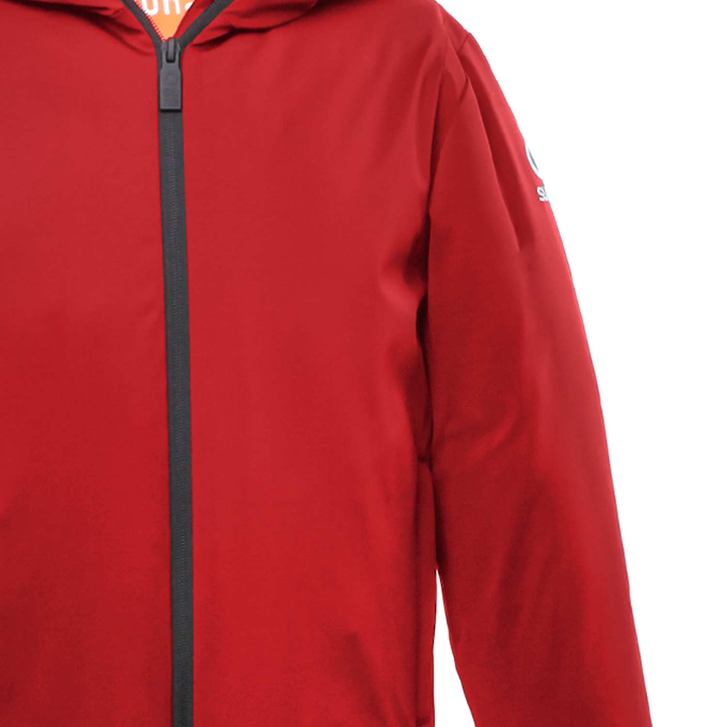 GIACCONE HOODIE IN NYLON ROSSO BAMBINO E TEEN - annameglio.com abbigliamento moda