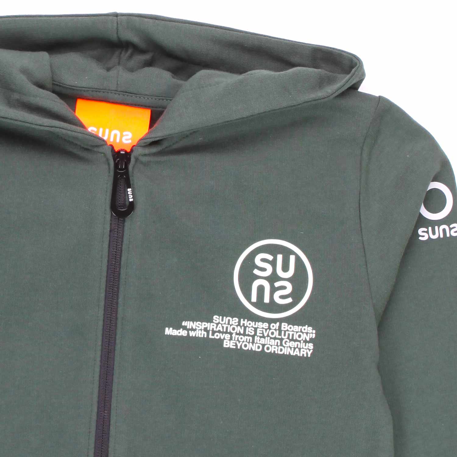 FELPA HOODIE VERDE FORESTA BAMBINO E TEEN - annameglio.com abbigliamento moda