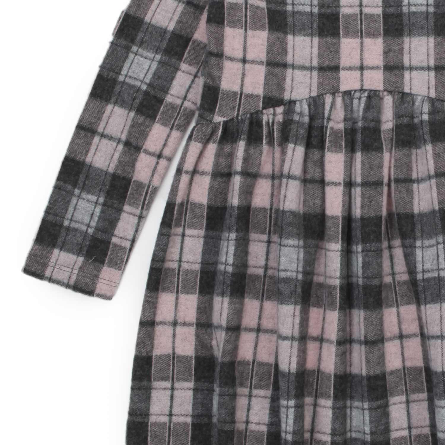 ABITO CHECK GRIGIO E ROSA BAMBINA - annameglio.com abbigliamento moda