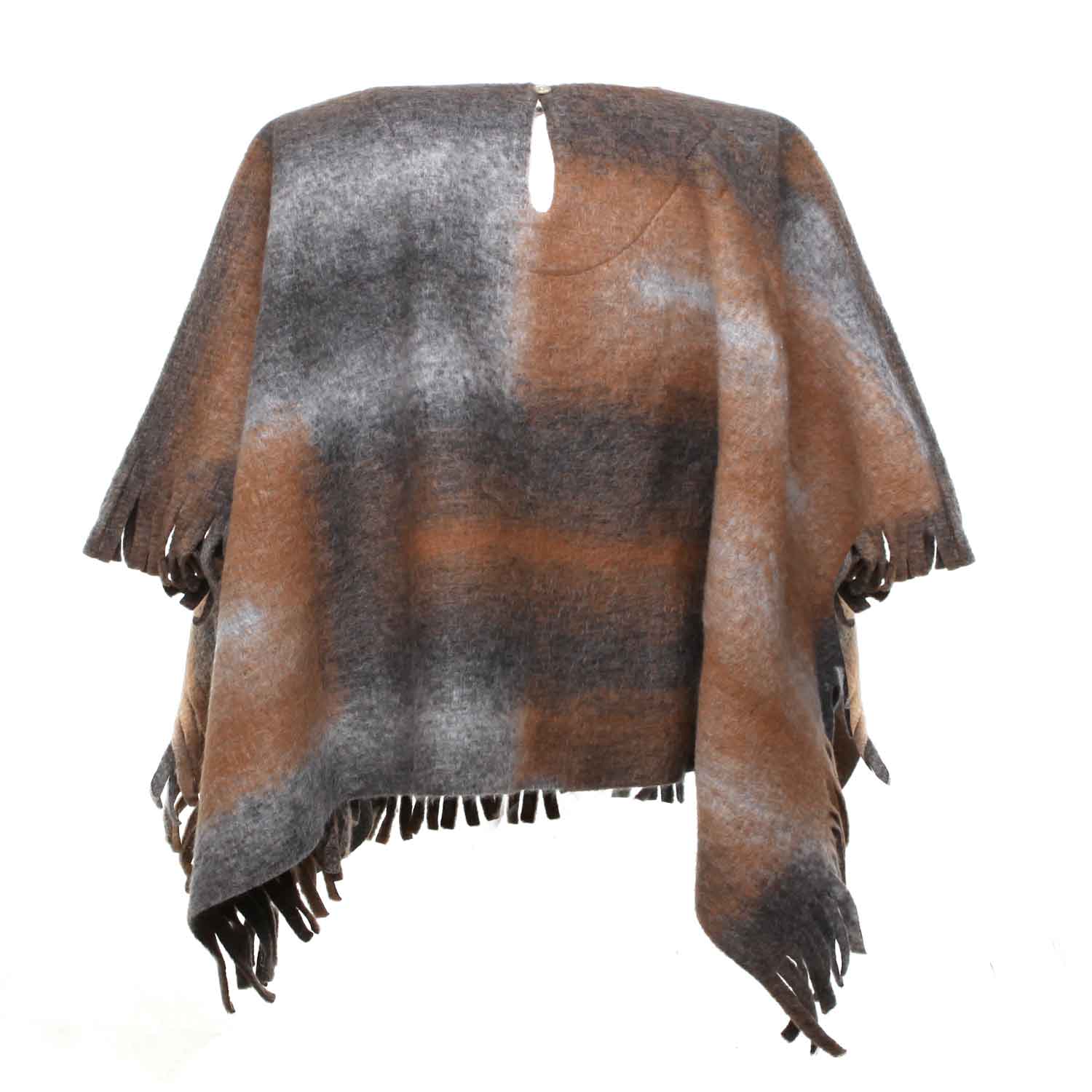 MANTELLA GRIGIA E CAMMELLO BAMBINA E TEEN - annameglio.com abbigliamento moda