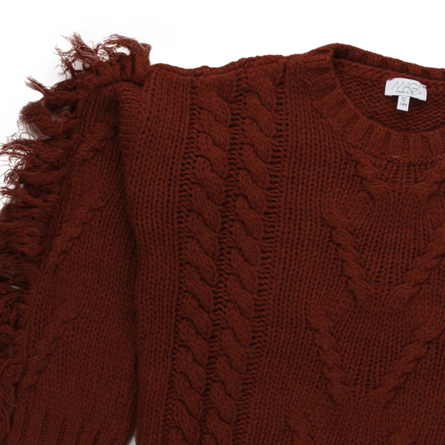 MAGLIONE RUGGINE CON FRANGE BAMBINA E TEEN - annameglio.com abbigliamento moda