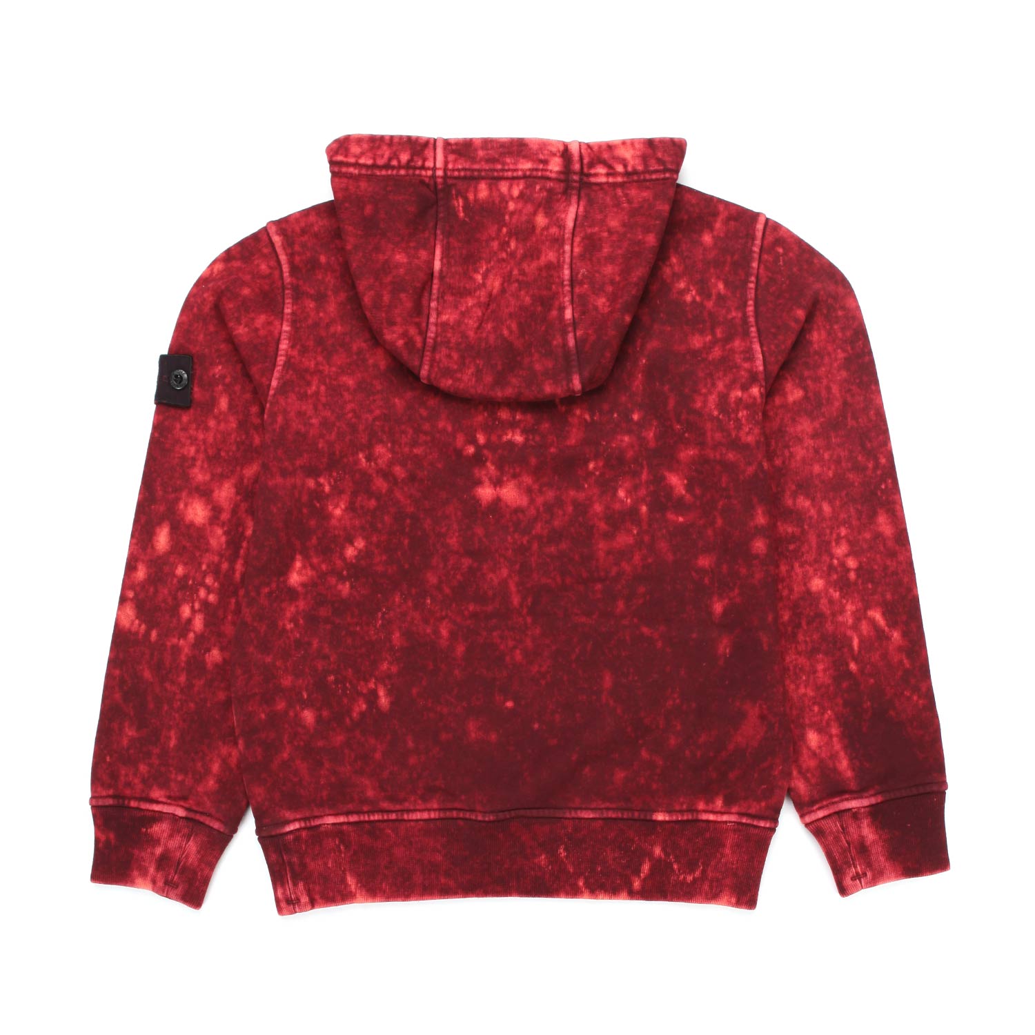 FELPA ROSSO BLEACHED CON CAPPUCCIO BAMBINO E TEEN - annameglio.com abbigliamento moda