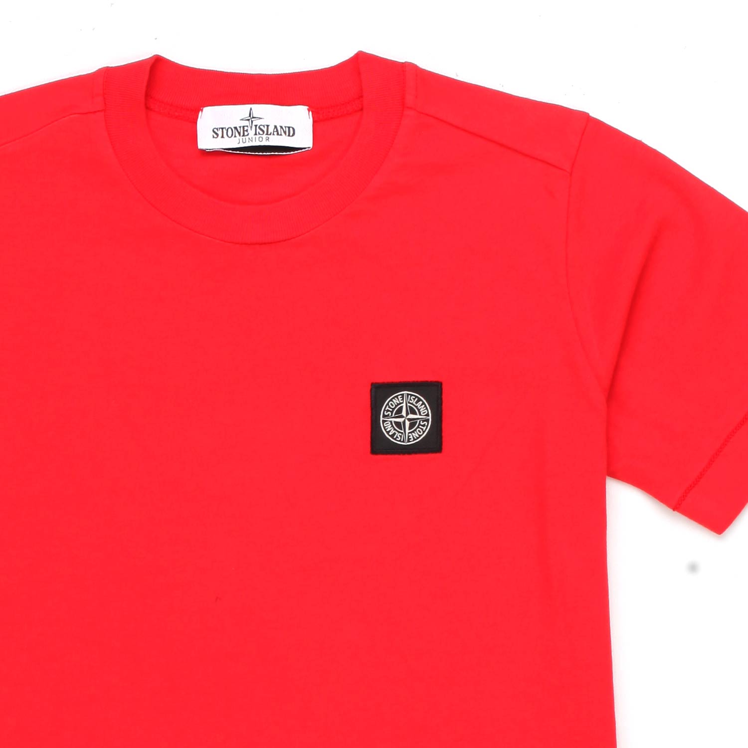 T-SHIRT ROSSA CON PATCH LOGO BAMBINO E TEEN - annameglio.com abbigliamento moda