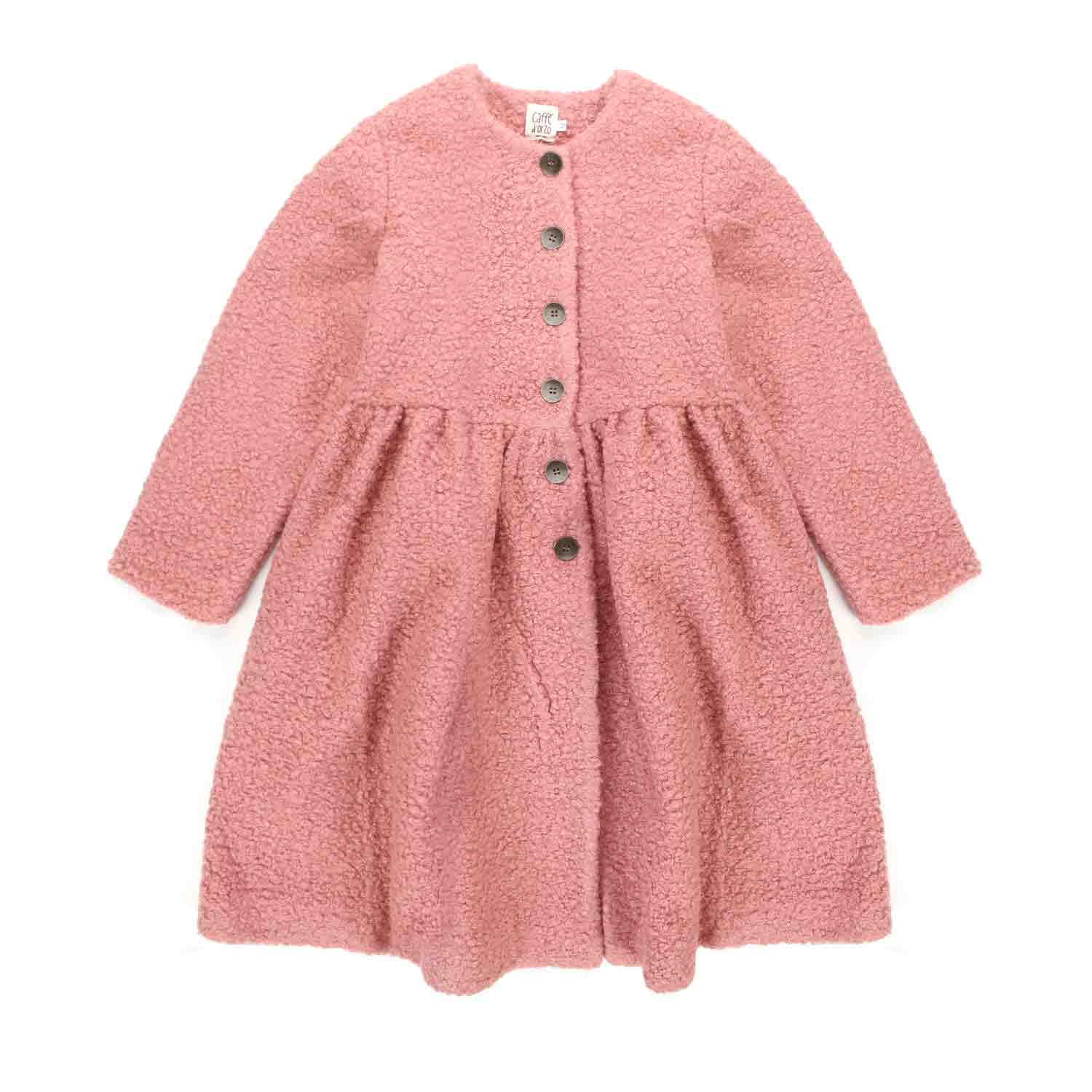 CAPPOTTO GIORGIA ROSA CARNE BAMBINA E TEENAGER - annameglio.com abbigliamento moda