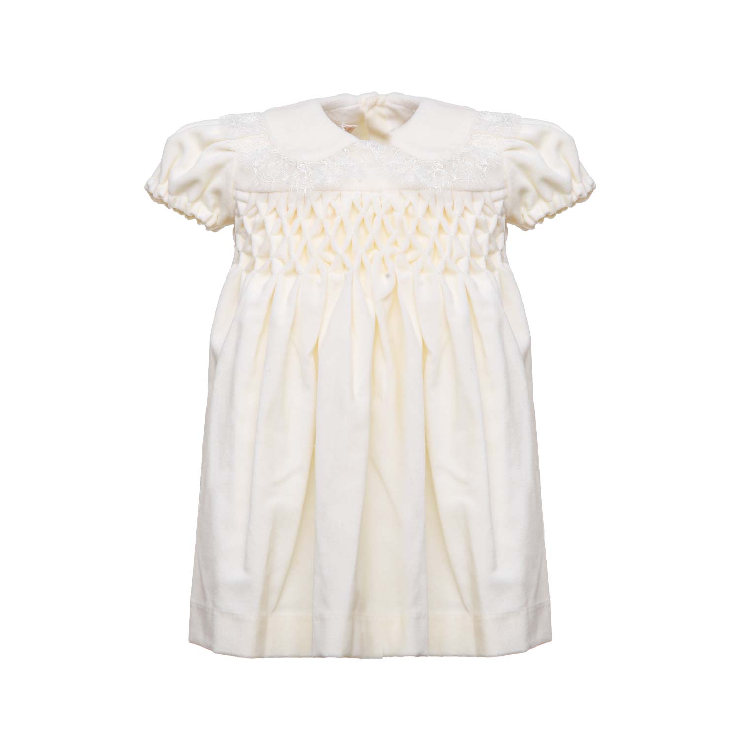 MINI ABITO CERIMONIA COLOR BURRO NEONATA - annameglio.com abbigliamento moda