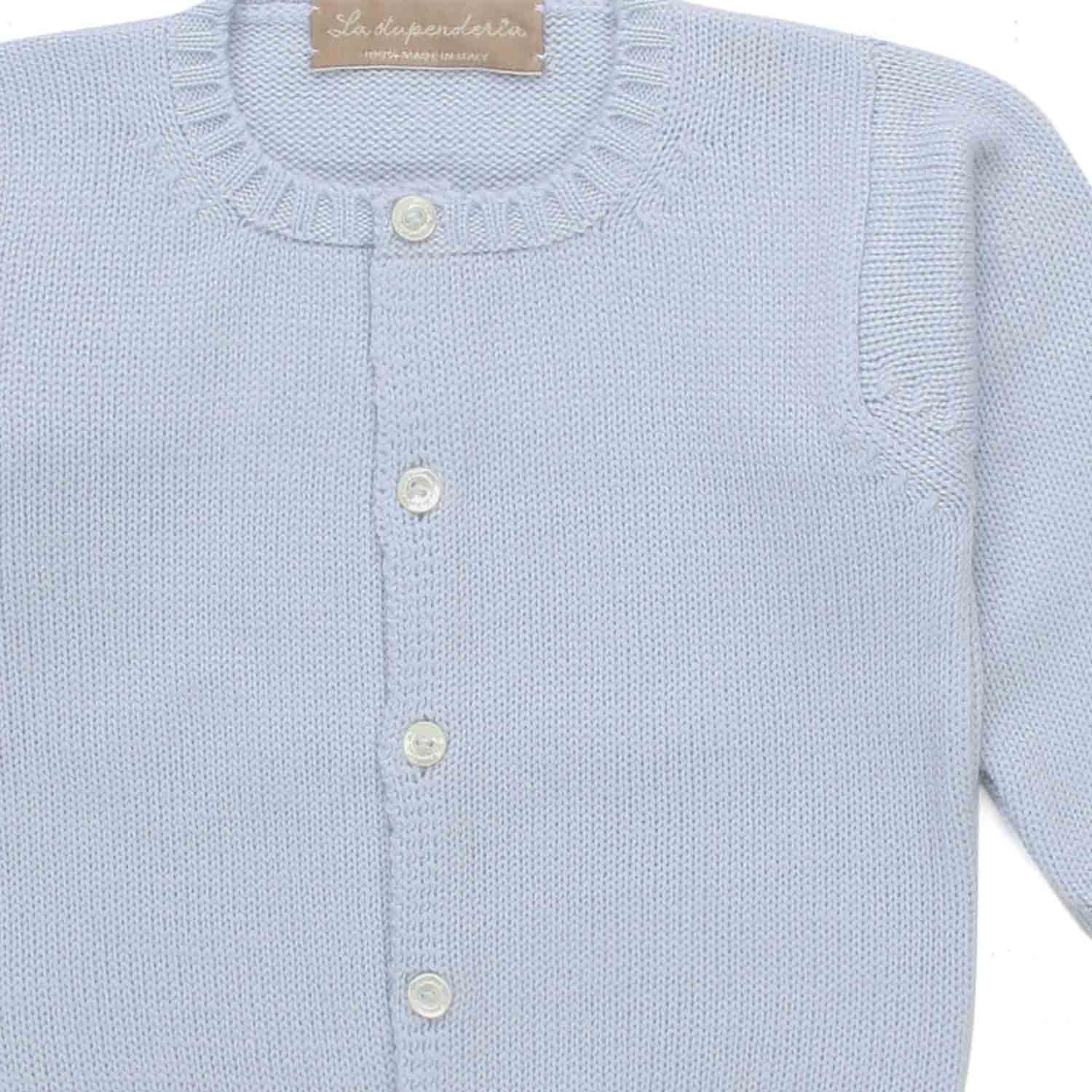 CARDIGAN CELESTE BAMBINO E NEONATO - annameglio.com abbigliamento moda