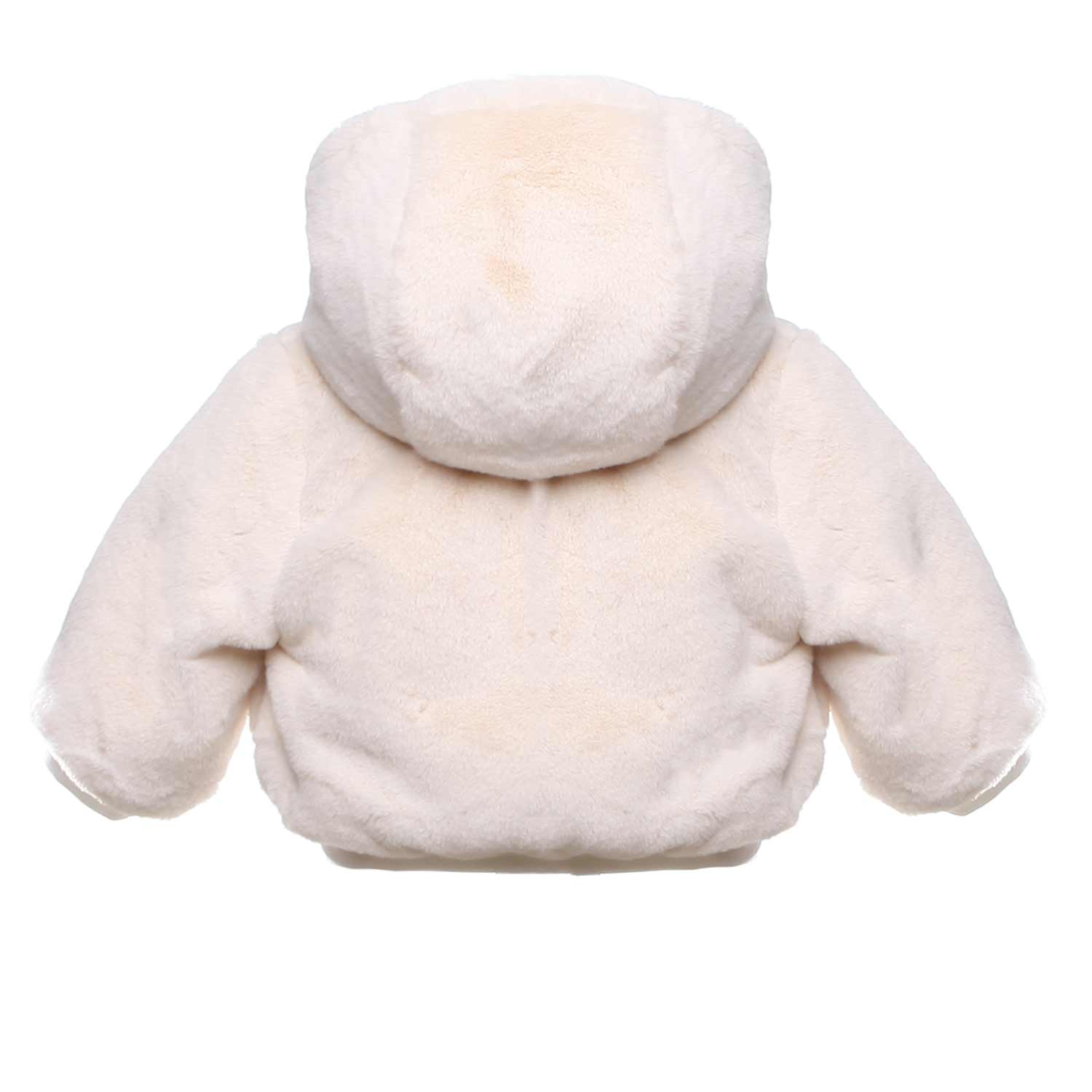 CAPPOTTINO PANNA CON FIOCCO BORDEAUX PER BIMBA - annameglio.com abbigliamento moda