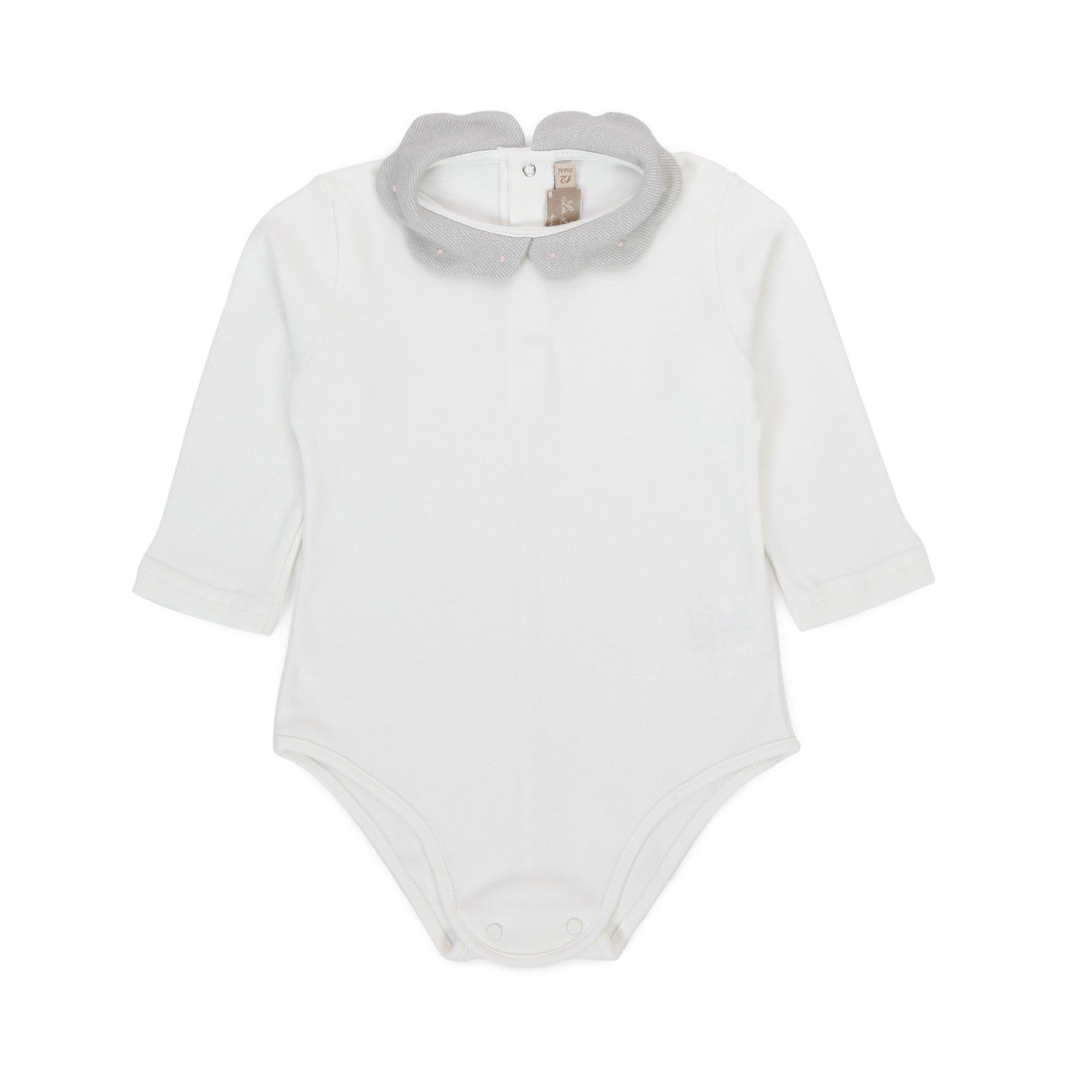 BODY BIANCO E GRIGIO NEONATA - annameglio.com abbigliamento moda