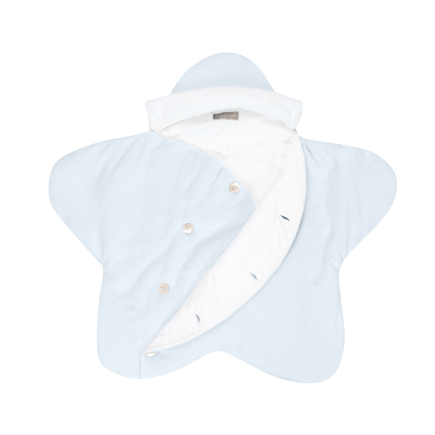 SACCO NANNA CELESTE A STELLA PER NEONATA - annameglio.com abbigliamento moda