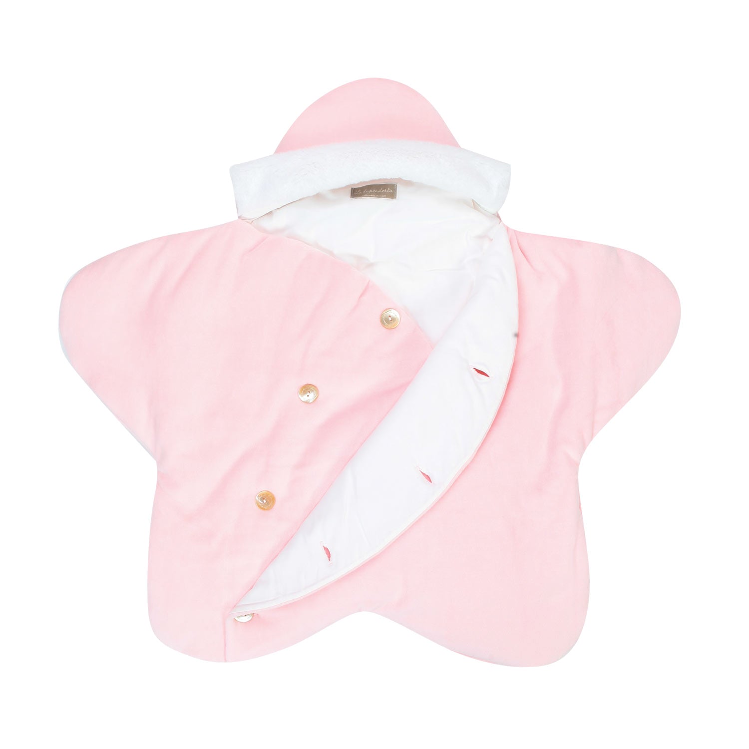 SACCO NANNA ROSA A STELLA PER NEONATA - annameglio.com abbigliamento moda