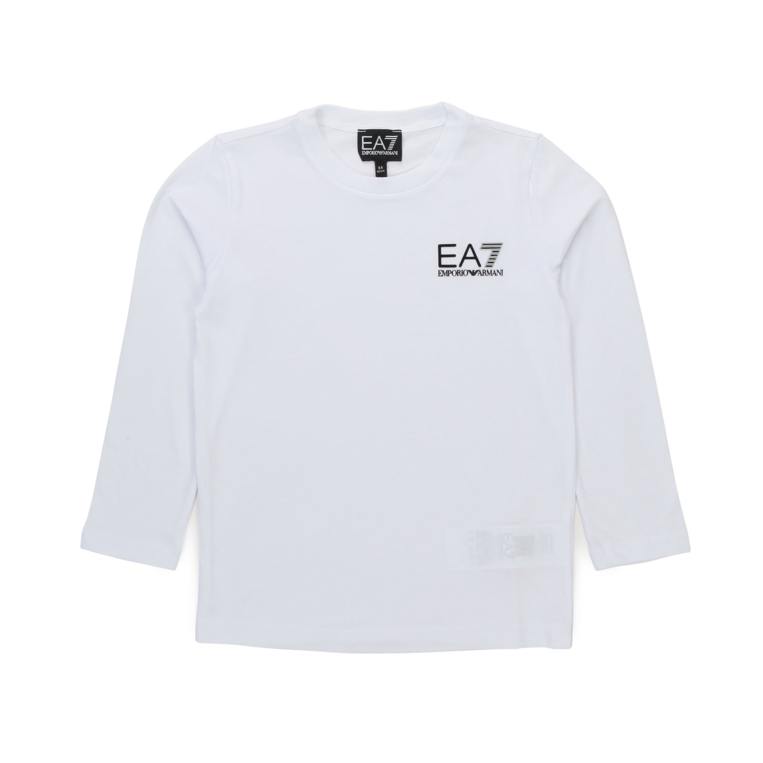T-SHIRT MANICA LUNGA EA7 BIANCA BAMBINO E TEEN - annameglio.com abbigliamento moda