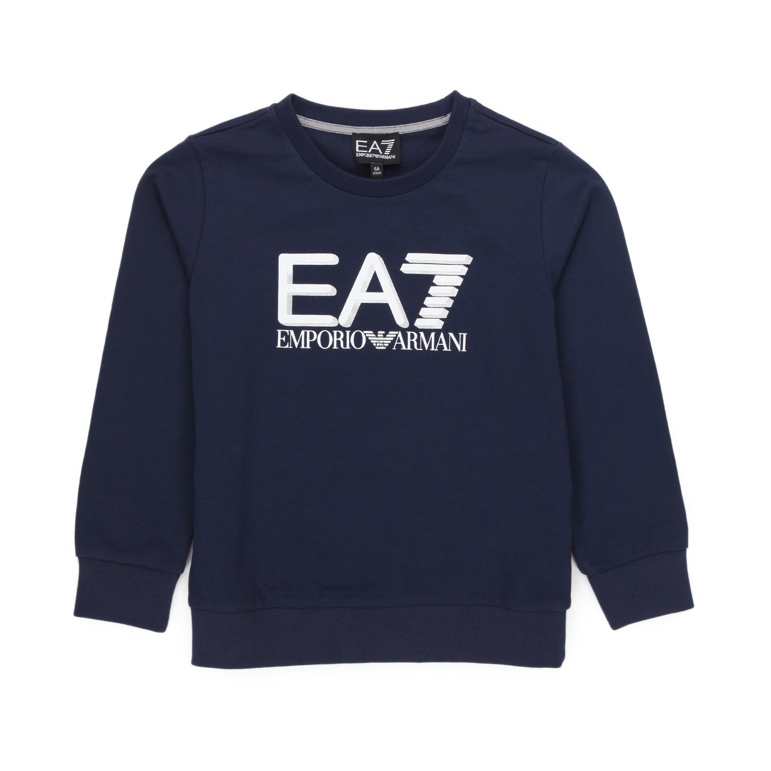 FELPA EA7 BLU SCURO BAMBINO E TEENAGER - annameglio.com abbigliamento moda