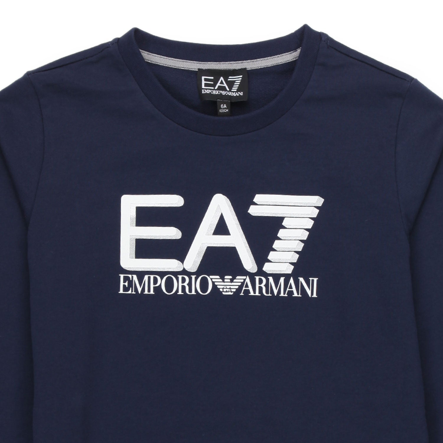 FELPA EA7 BLU SCURO BAMBINO E TEENAGER - annameglio.com abbigliamento moda