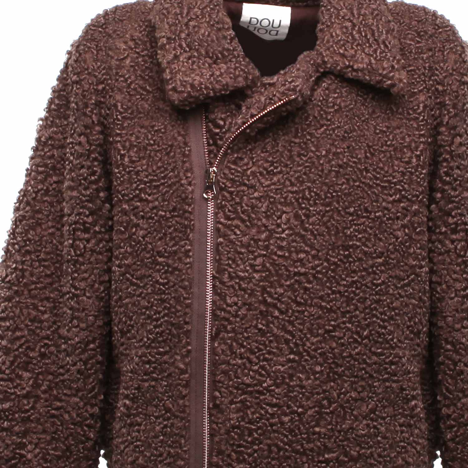 GIACCA MARRONE ECO-PELLICCIA GIRL - annameglio.com abbigliamento moda